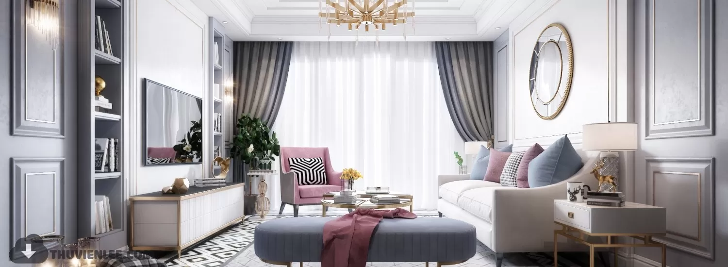 LIVING ROOM - MODERN STYLE - 3D MODELS