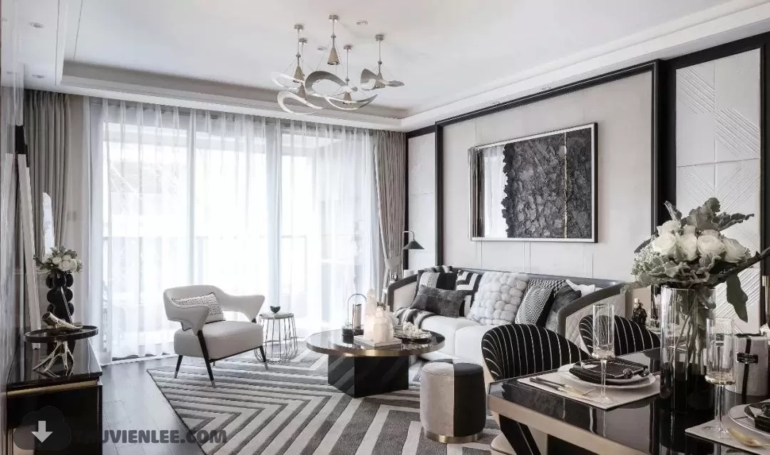 LIVING ROOM - MODERN STYLE - 3D MODELS