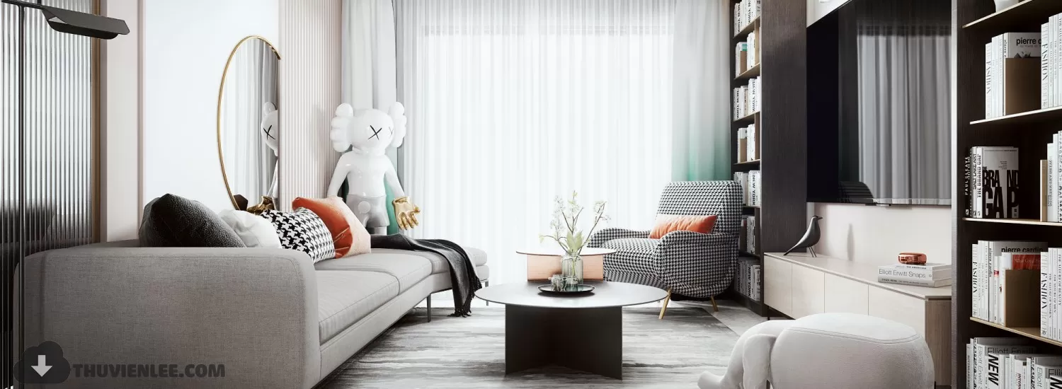 LIVING ROOM - MODERN STYLE - 3D MODELS