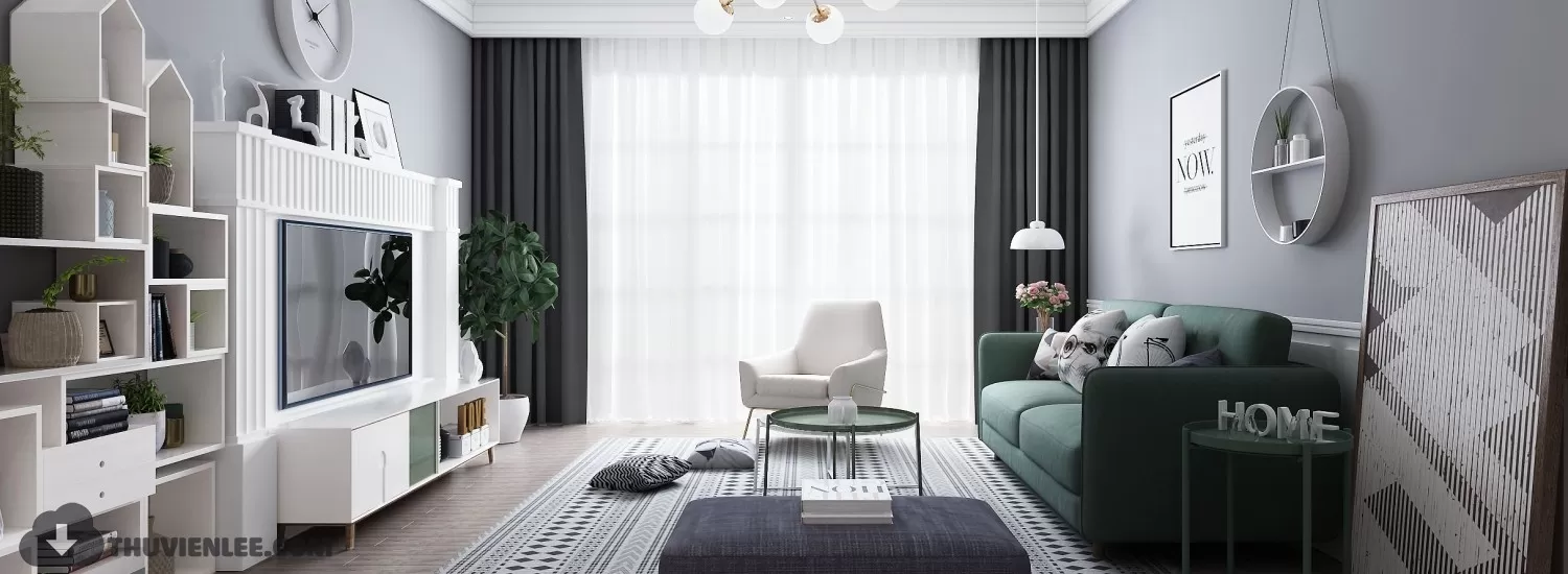 LIVING ROOM - MODERN STYLE - 3D MODELS