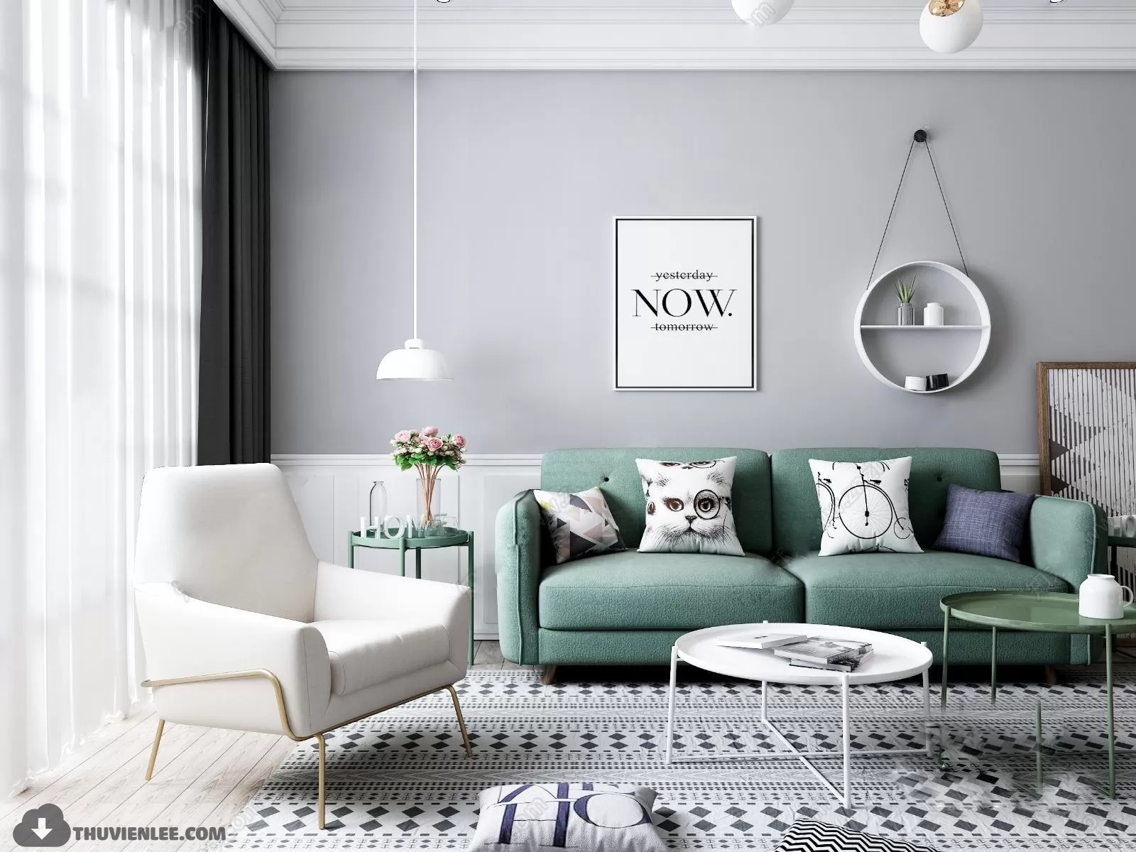 LIVING ROOM - MODERN STYLE - 3D MODELS