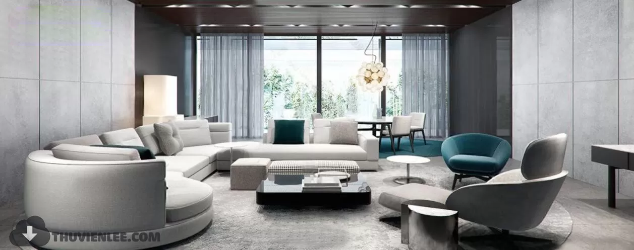 LIVING ROOM - MODERN STYLE - 3D MODELS