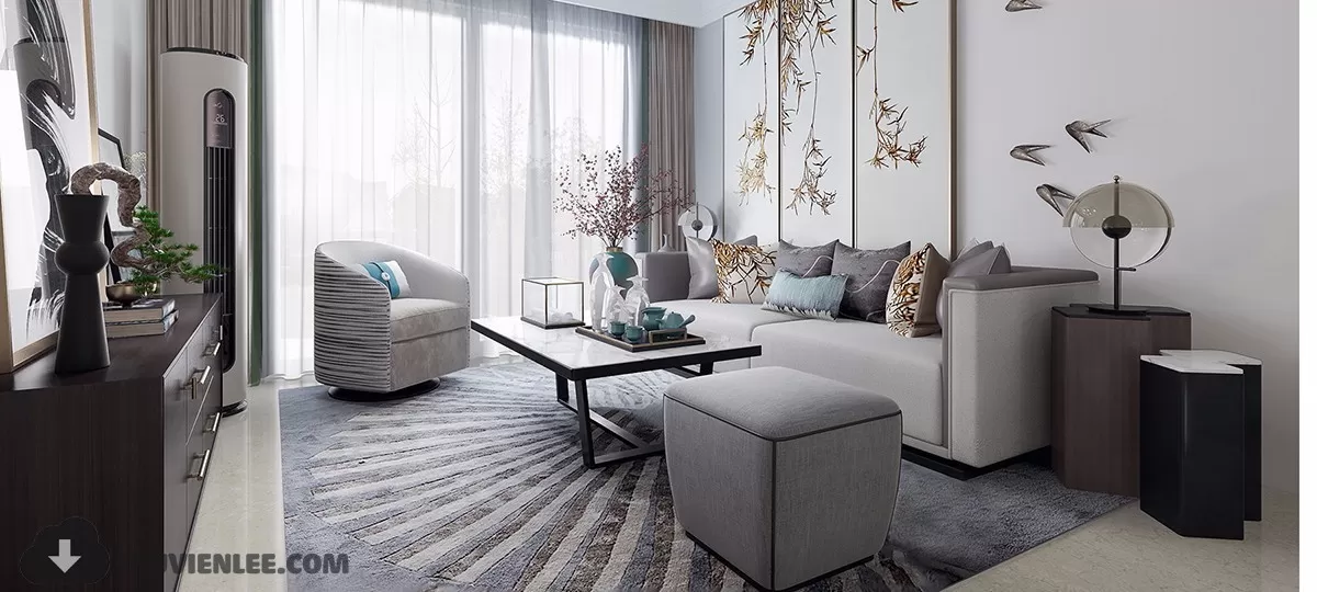 LIVING ROOM - MODERN STYLE - 3D MODELS