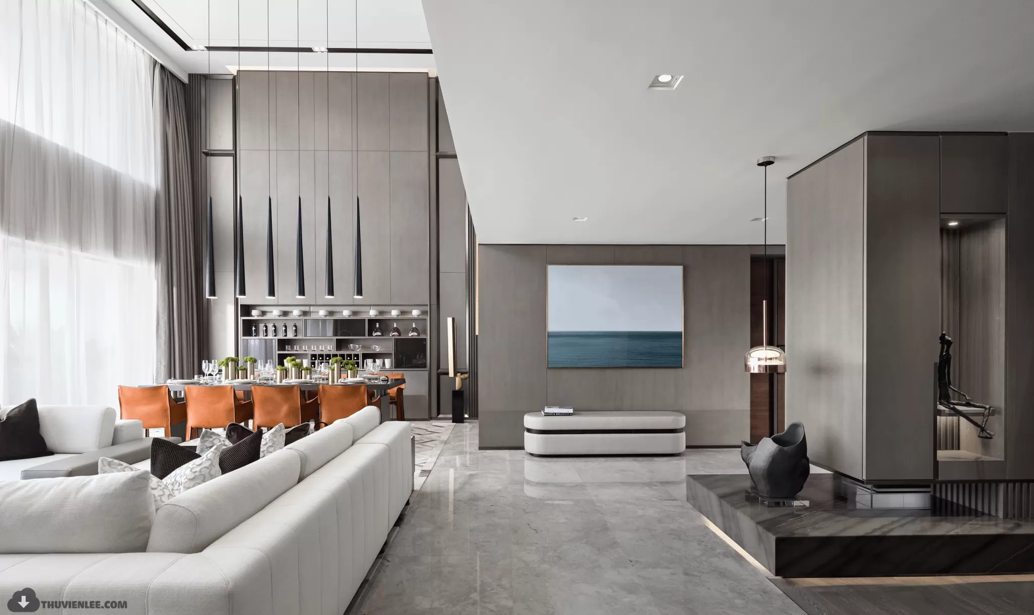 LIVING ROOM - MODERN STYLE - 3D MODELS