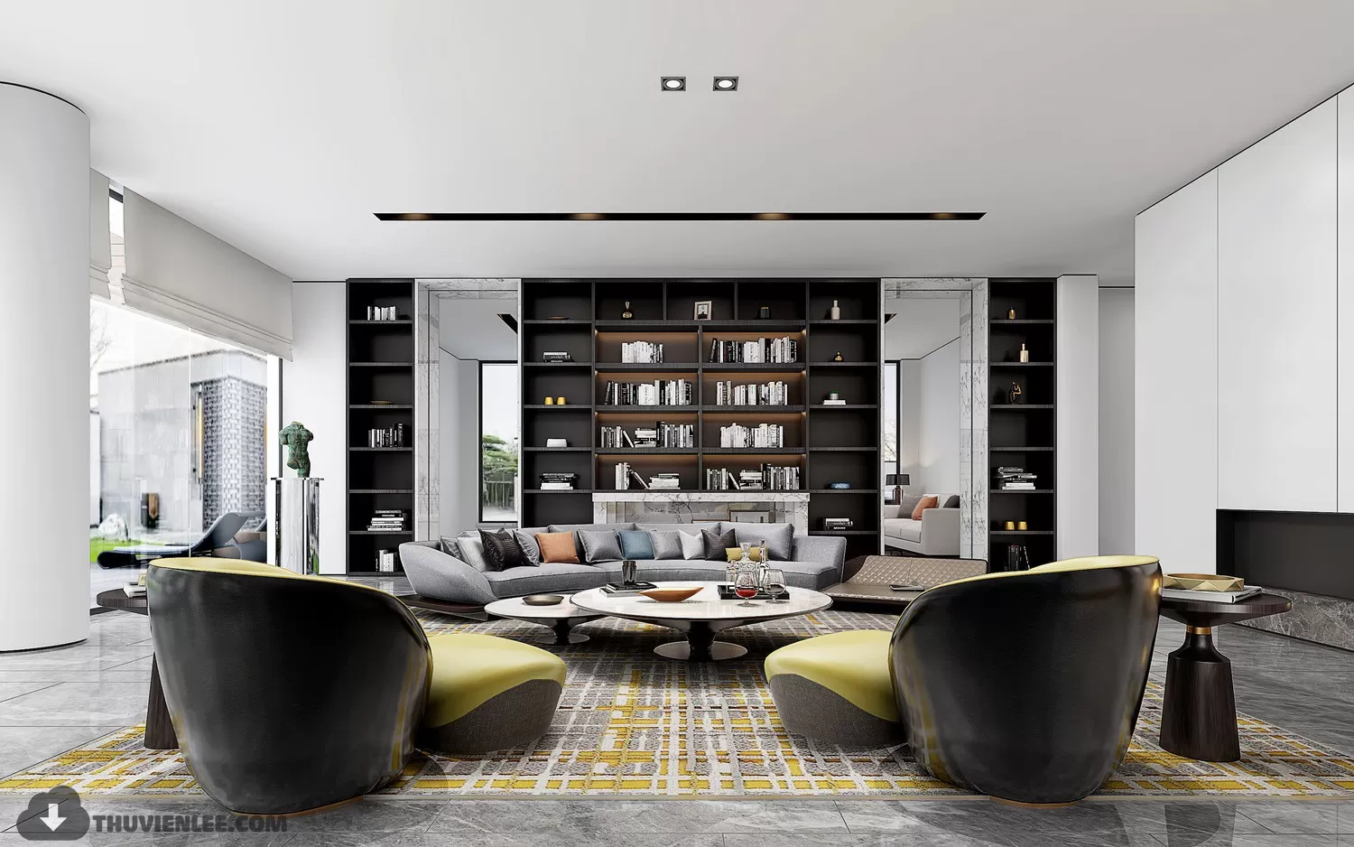 LIVING ROOM - MODERN STYLE - 3D MODELS