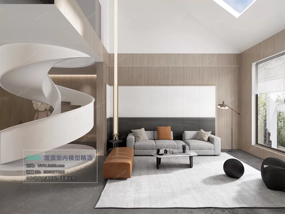 LIVING ROOM - MODERN STYLE - 3D MODELS