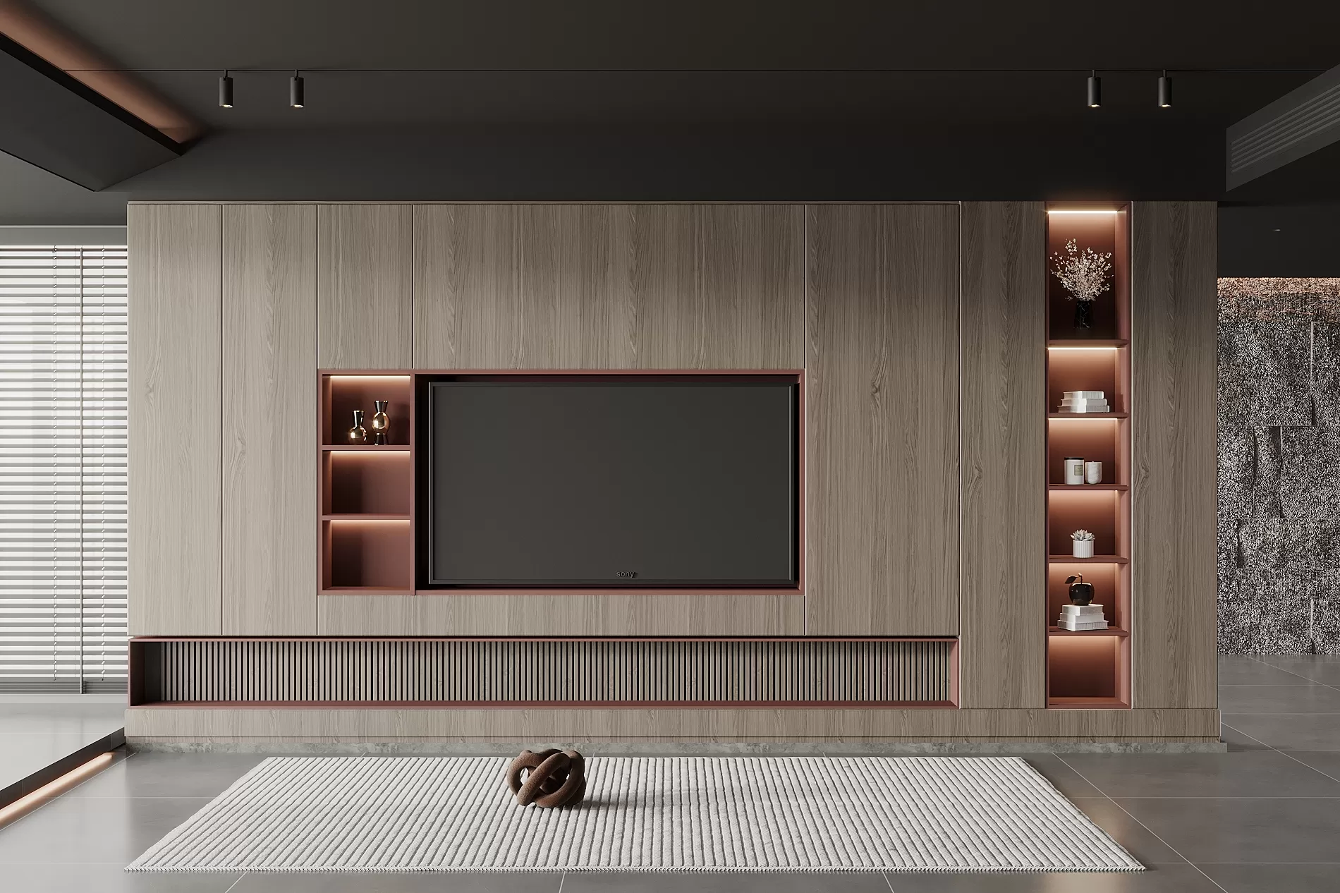 LIVING ROOM - MODERN STYLE - 3D SCENE - 011