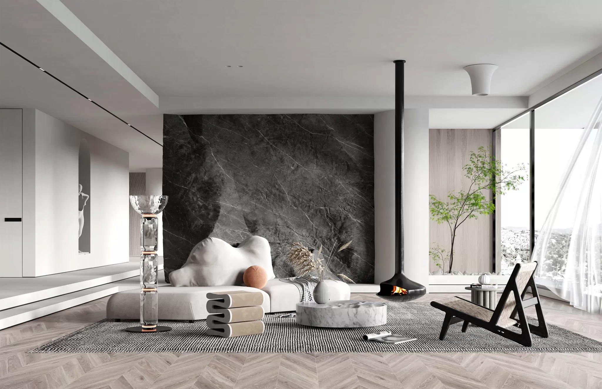 LIVING ROOM - MODERN STYLE - 3D SCENE - 113