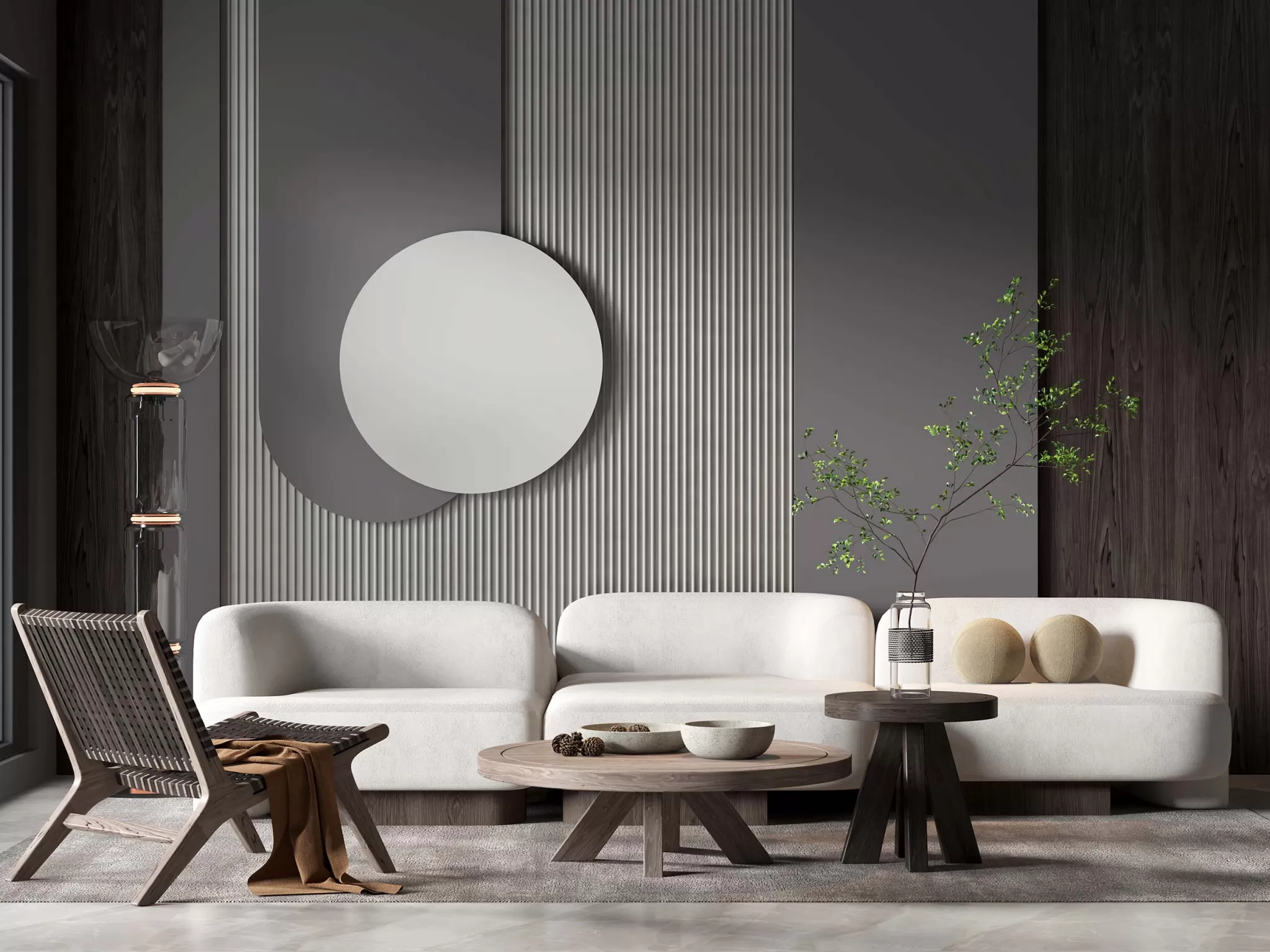 LIVING ROOM - MODERN STYLE - 3D SCENE - 118