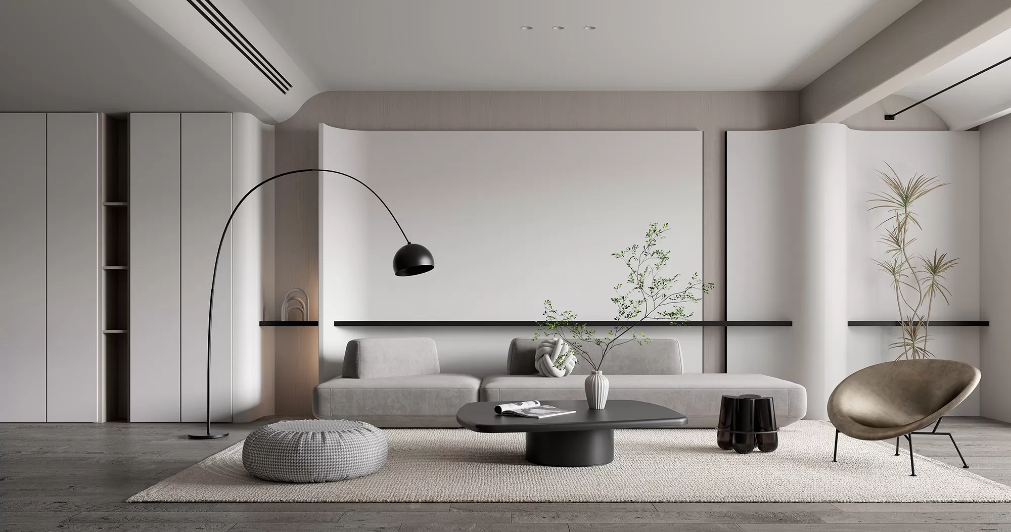 LIVING ROOM - MODERN STYLE - 3D SCENE - 127