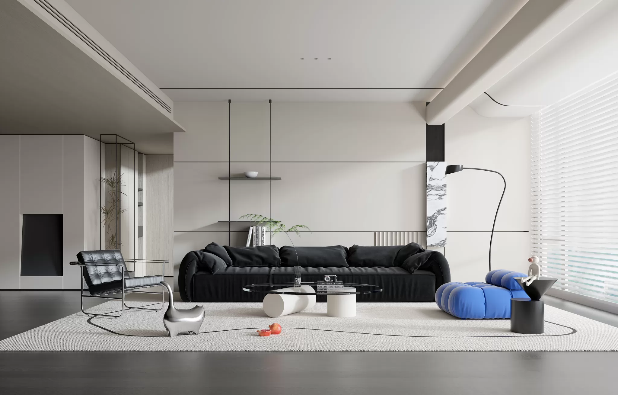 LIVING ROOM - MODERN STYLE - 3D SCENE - 131