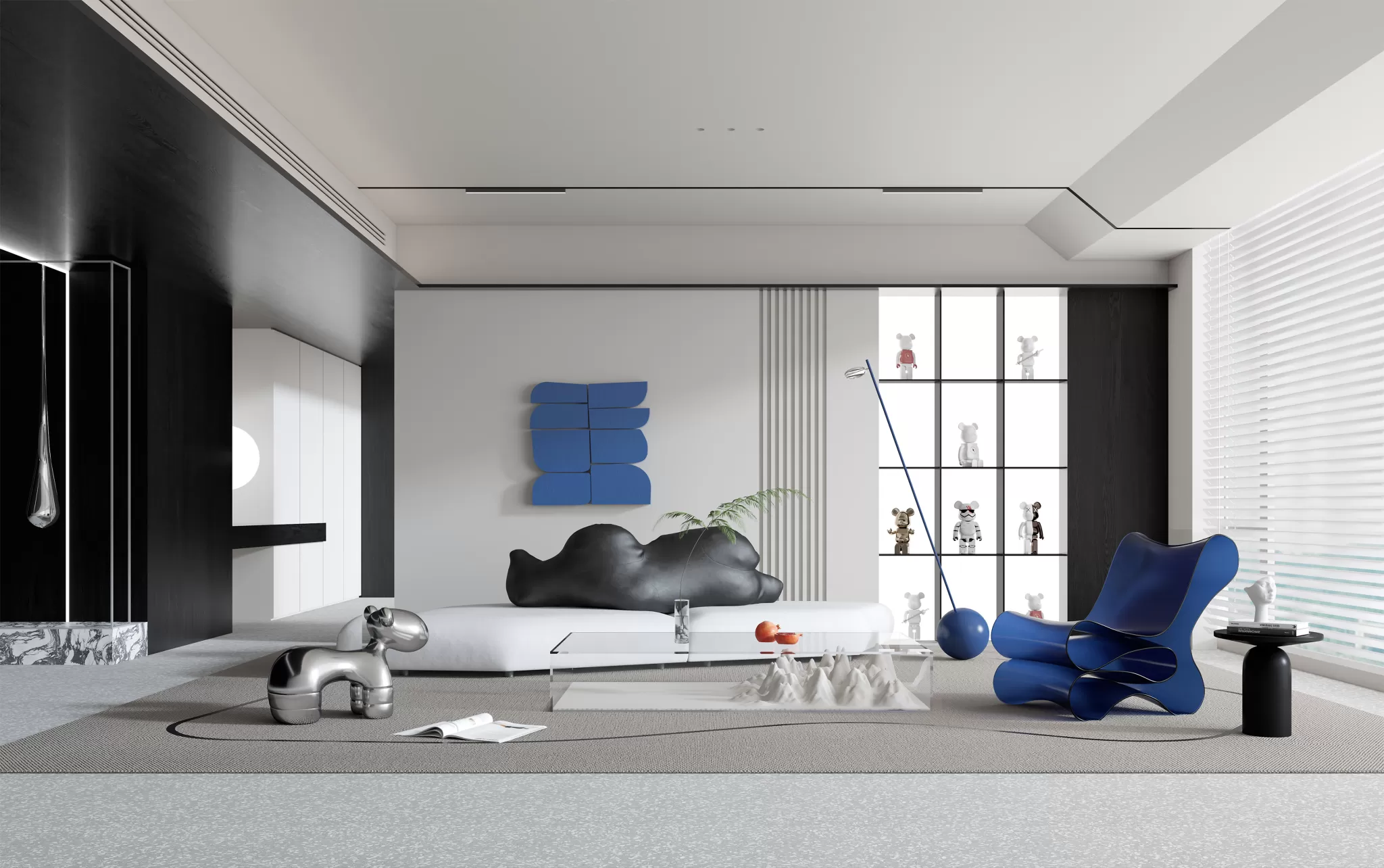 LIVING ROOM - MODERN STYLE - 3D SCENE - 135