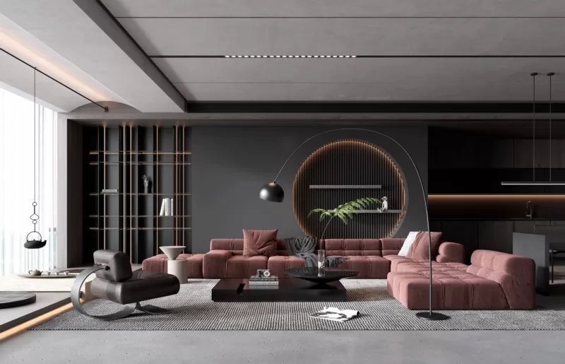 LIVING ROOM - MODERN STYLE - 3D SCENE - 155