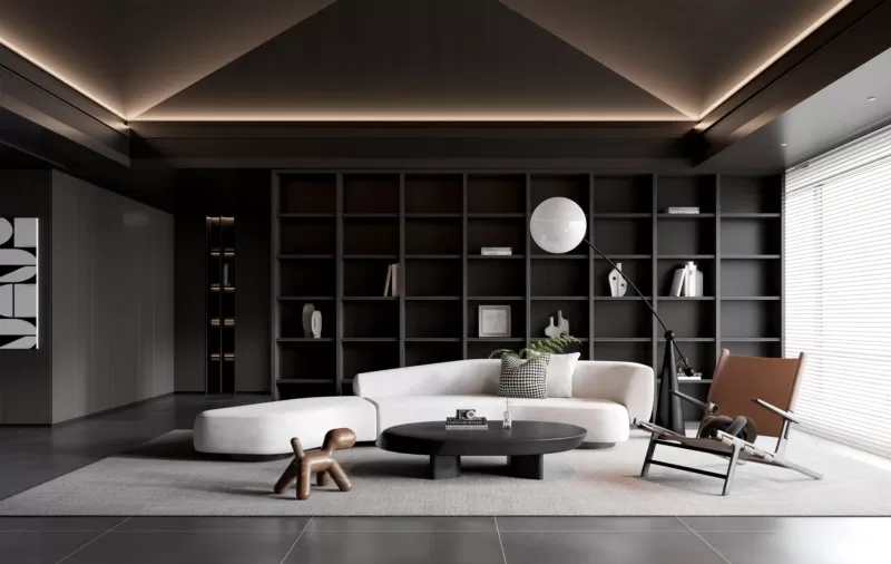 LIVING ROOM - MODERN STYLE - 3D SCENE - 164