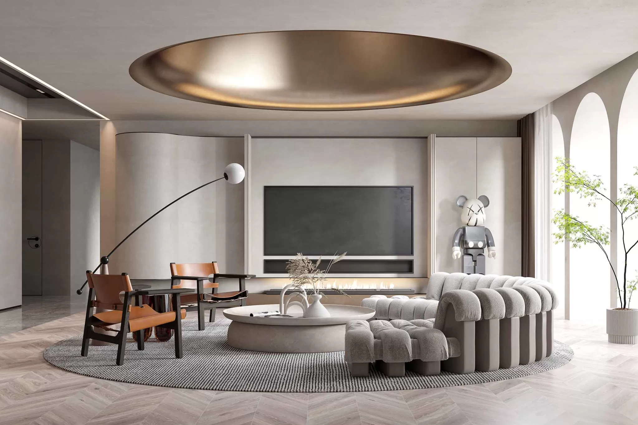 LIVING ROOM - MODERN STYLE - 3D SCENE - 169