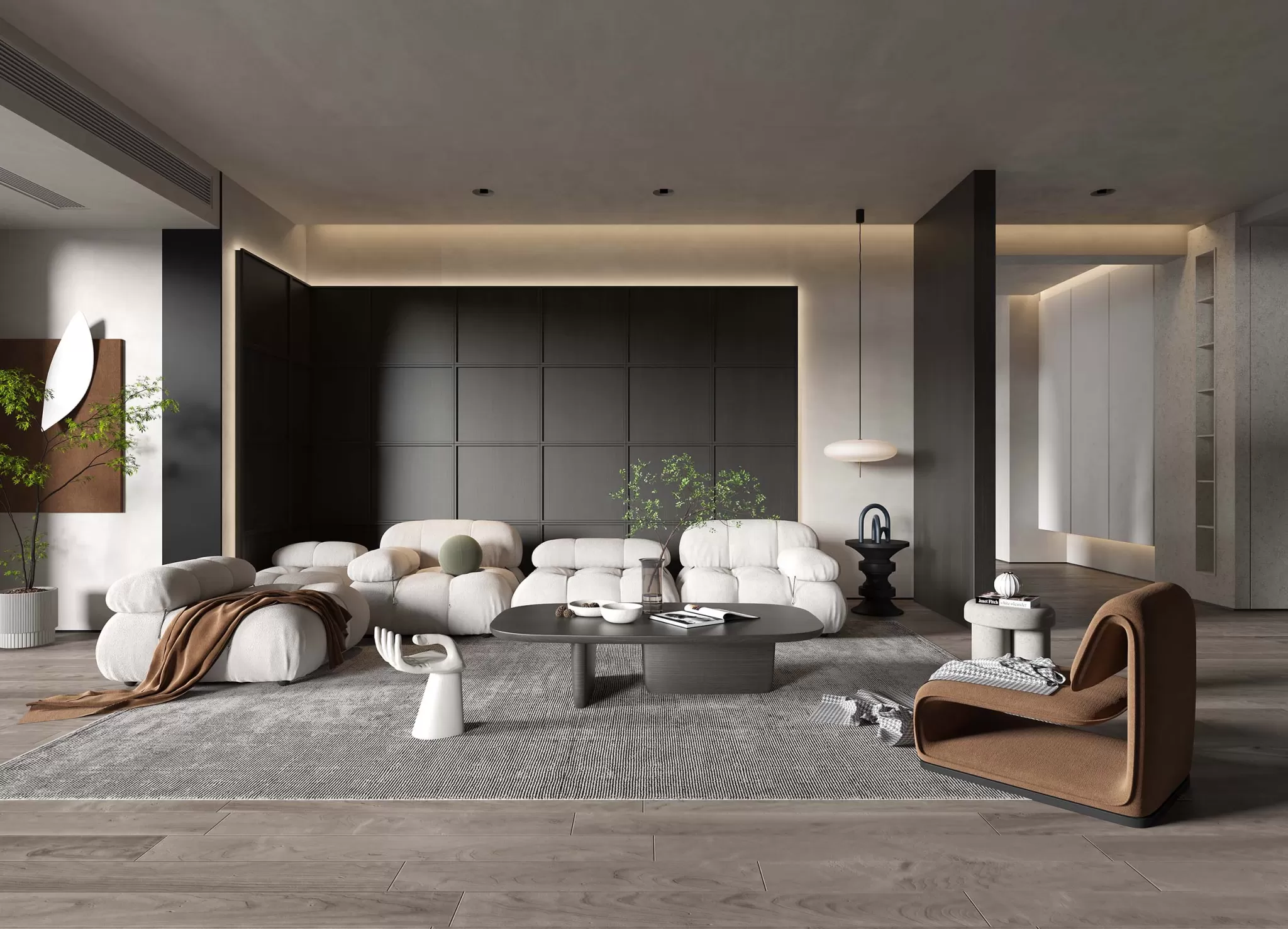 LIVING ROOM - MODERN STYLE - 3D SCENE - 175