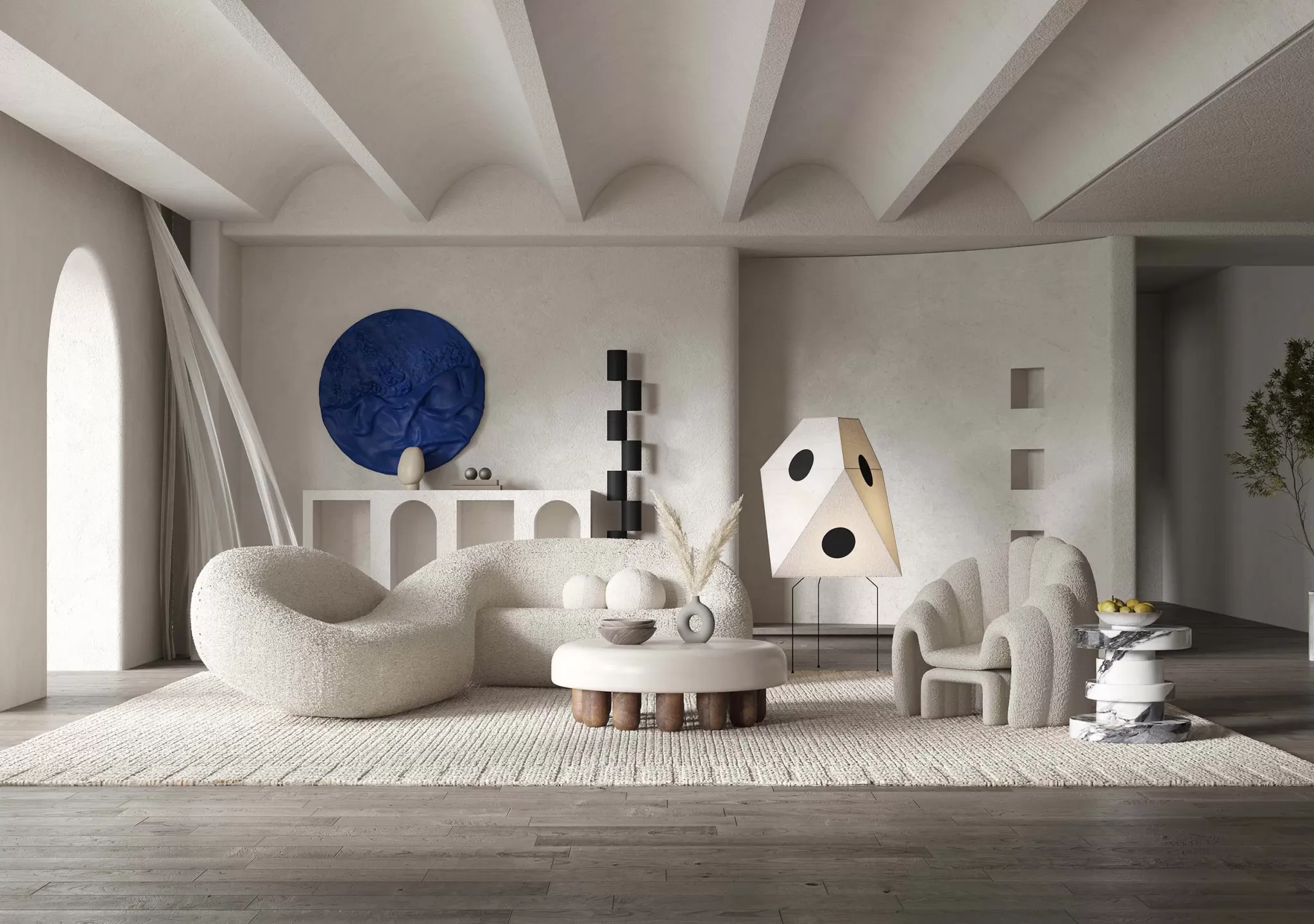 LIVING ROOM - MODERN STYLE - 3D SCENE - 180