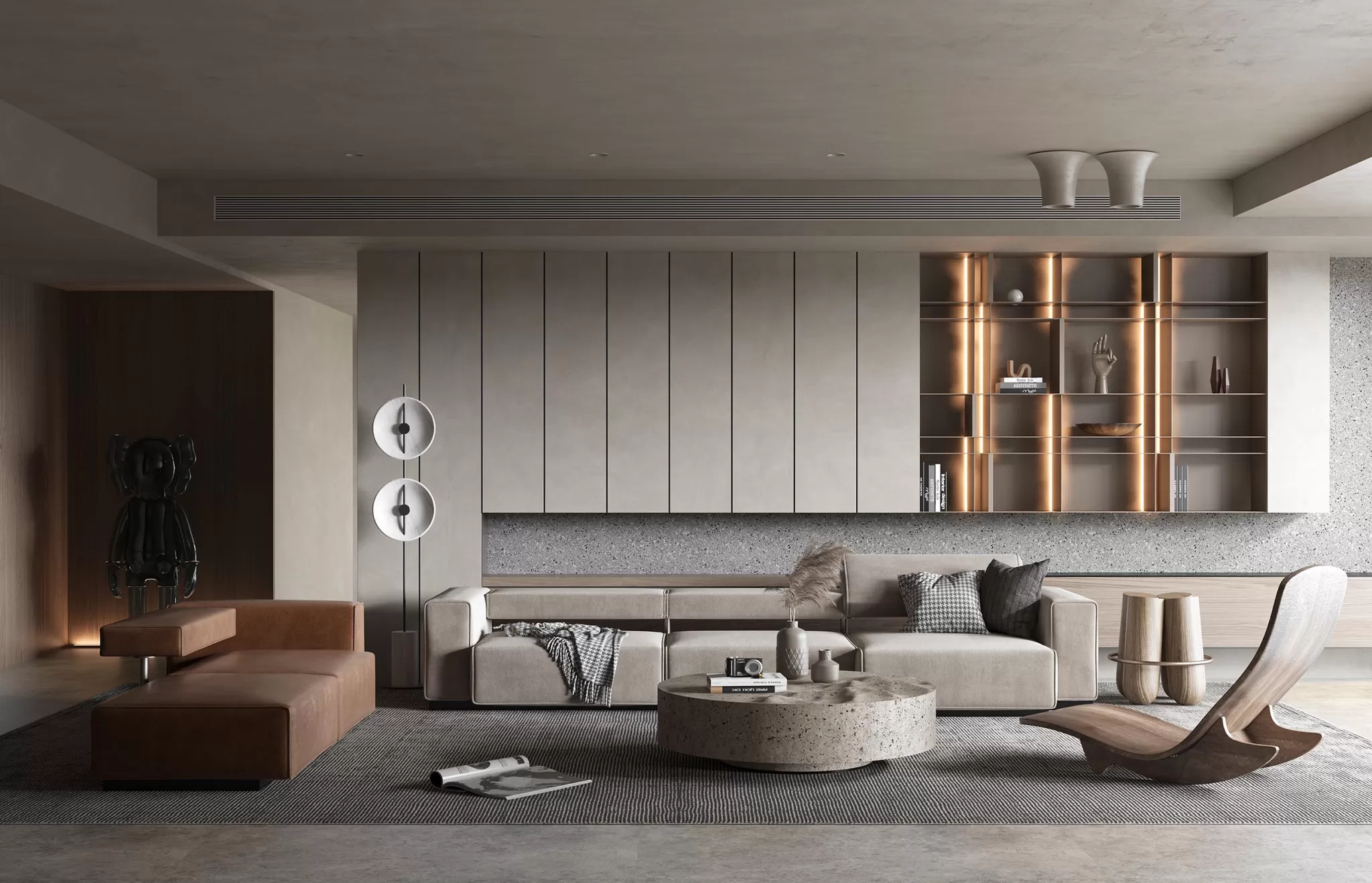 LIVING ROOM - MODERN STYLE - 3D SCENE - 186