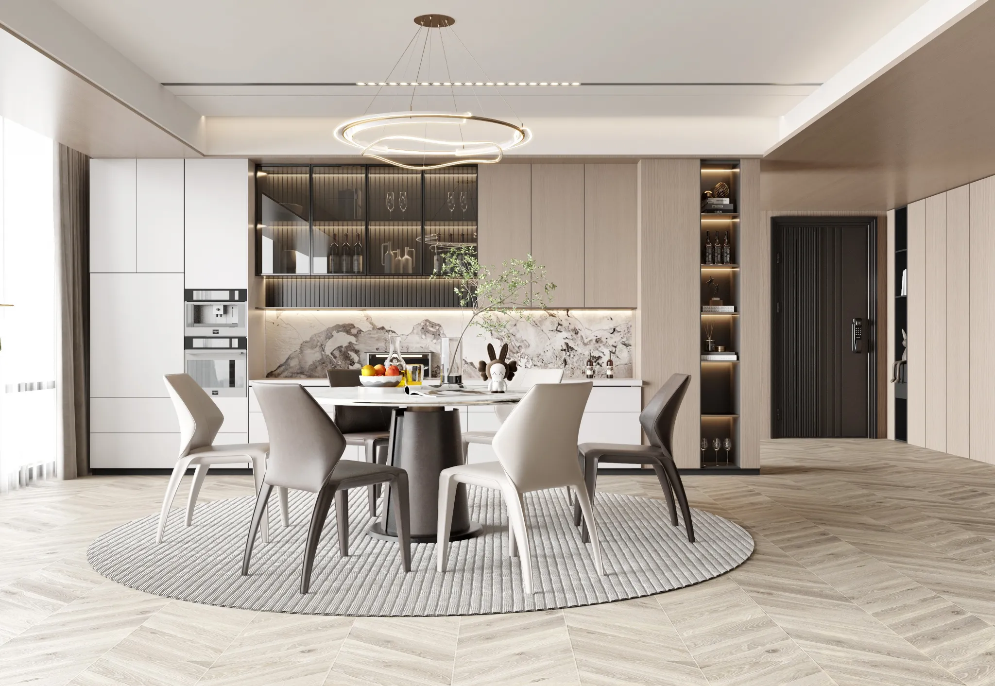 Living Room - Modern Style 3D Scenes - Interior Design - 142