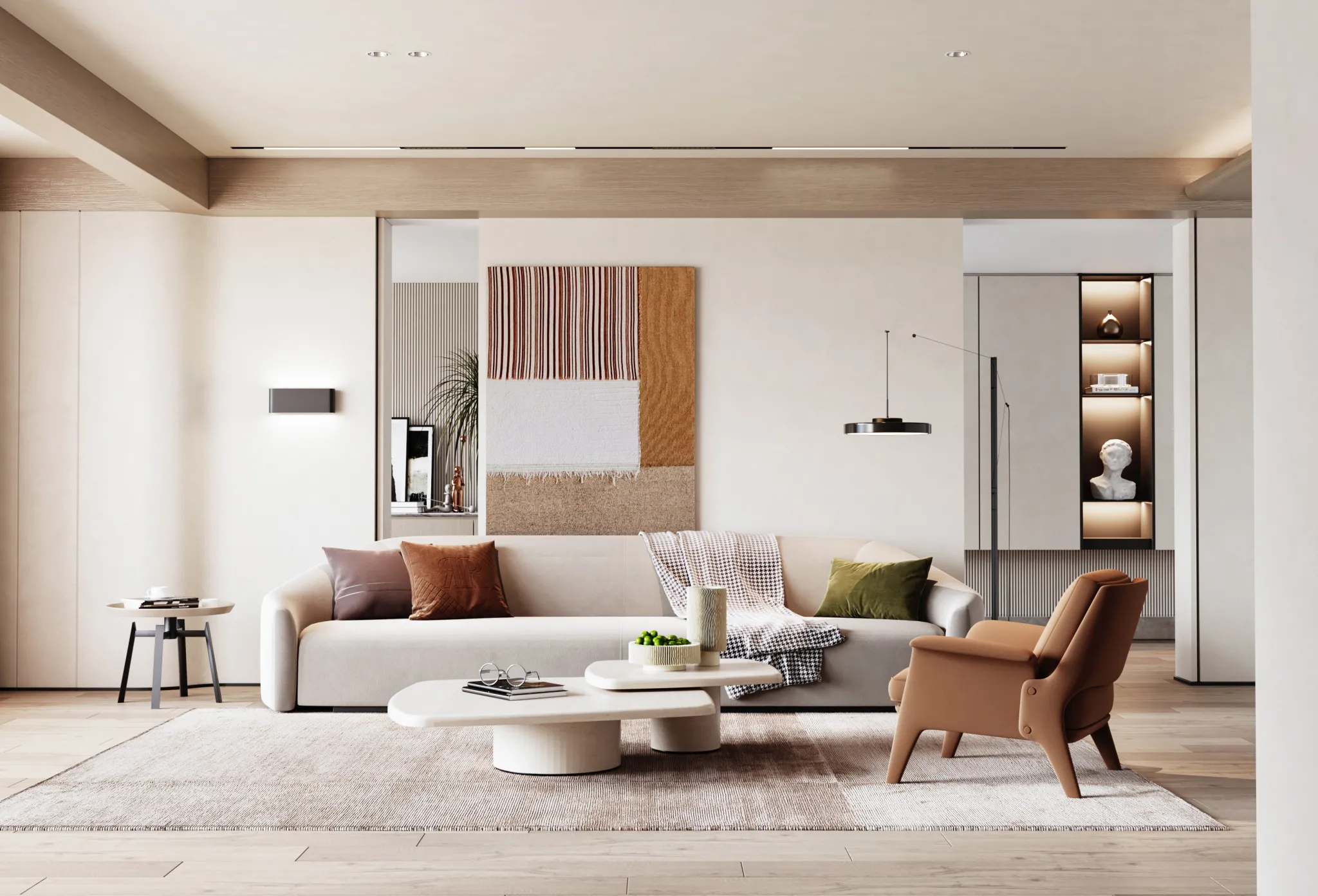 Living Room - Modern Style 3D Scenes - Interior Design - 157