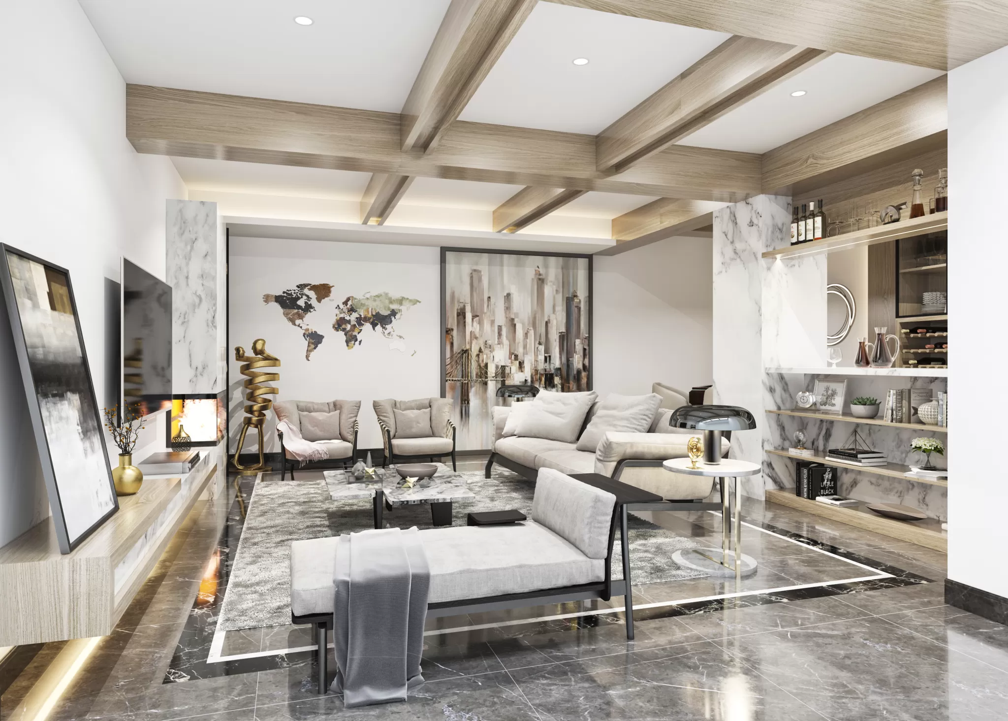 LIVING ROOM - MODERN STYLE - 529