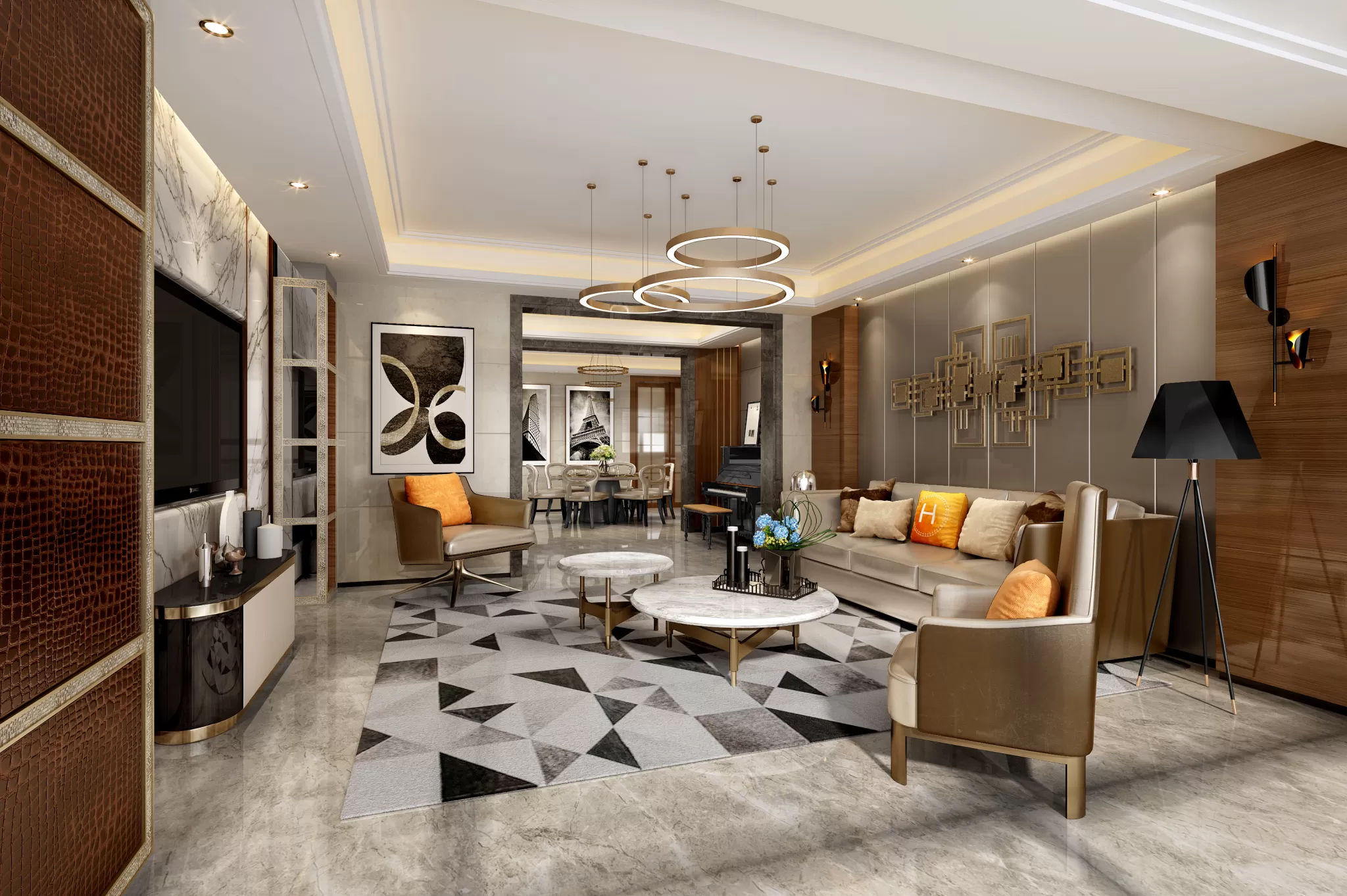 LIVING ROOM - MODERN STYLE - 557