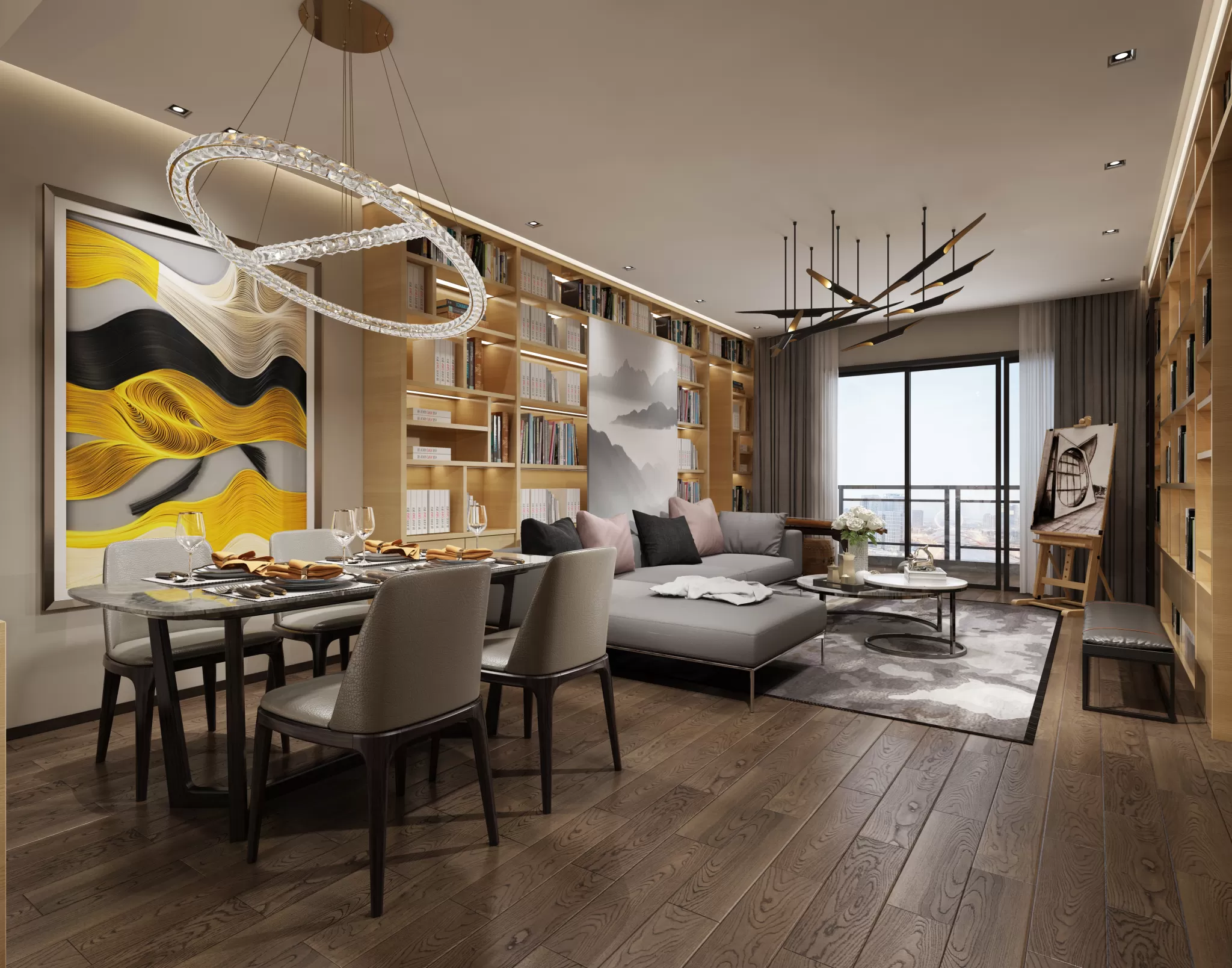 LIVING ROOM - MODERN STYLE - 566