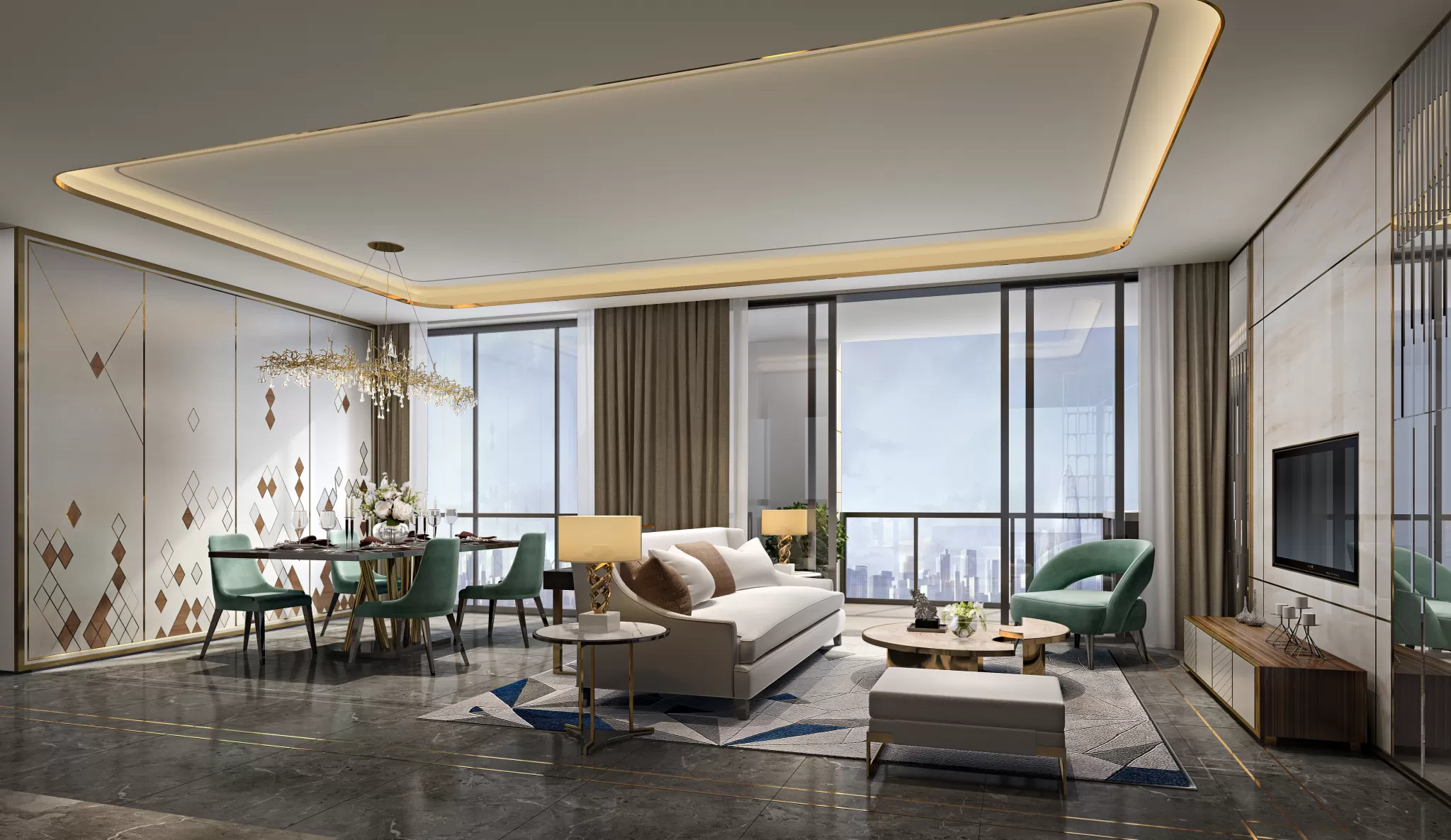 LIVING ROOM - MODERN STYLE - 599