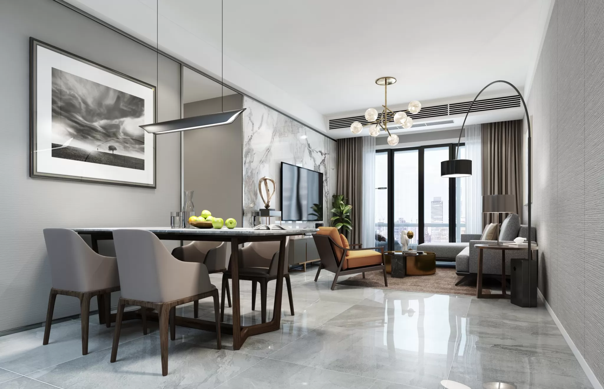 LIVING ROOM - MODERN STYLE - 606