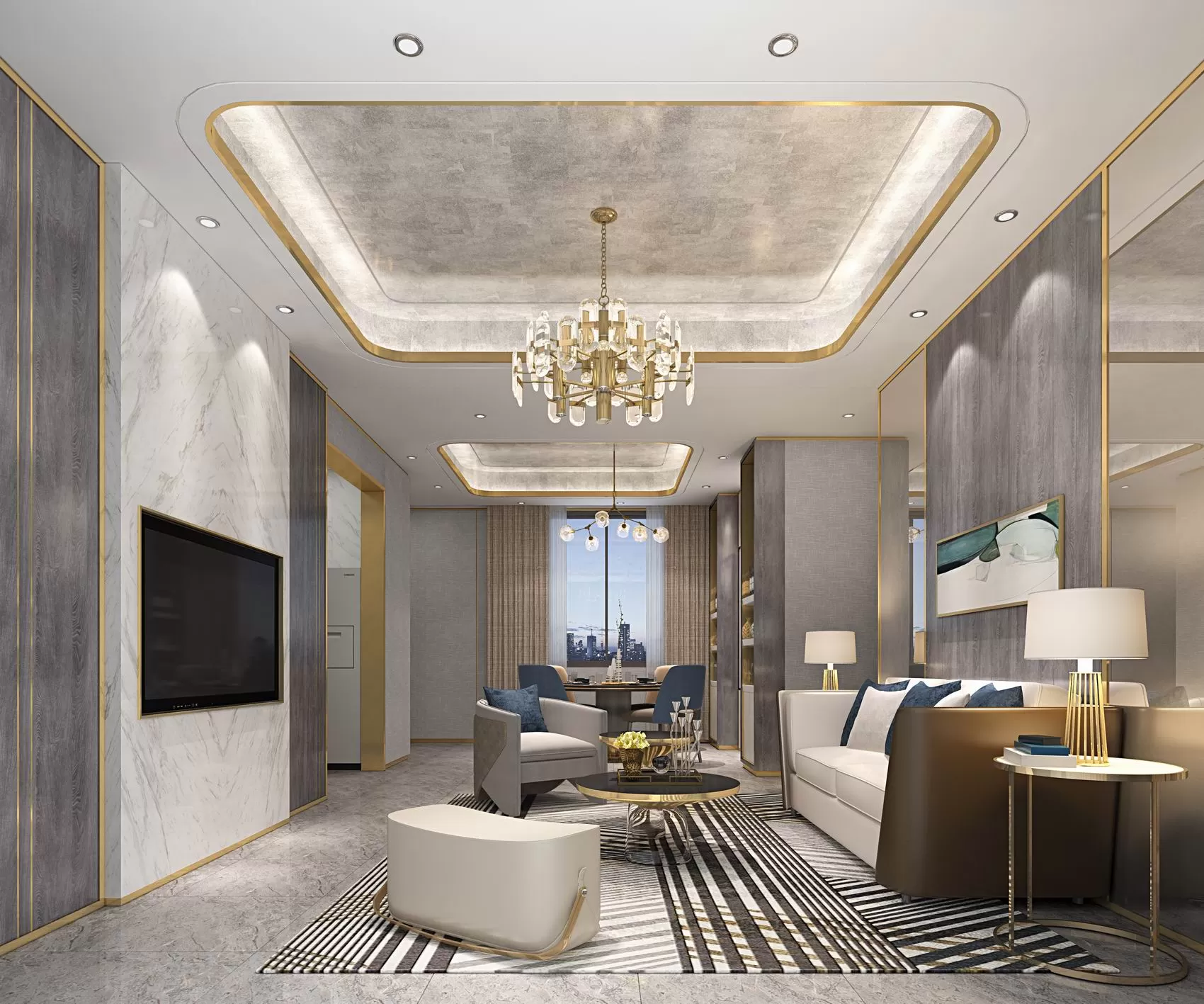 LIVING ROOM - MODERN STYLE - 617