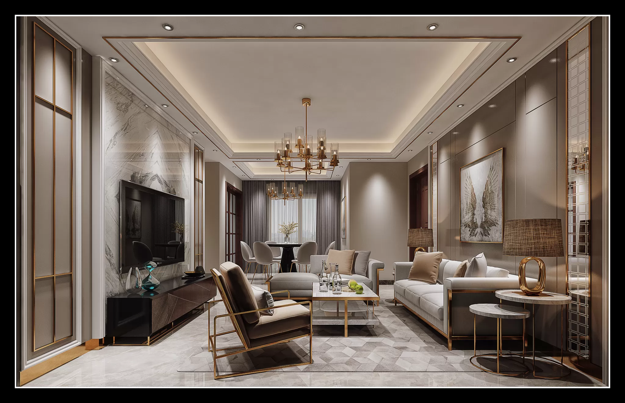 LIVING ROOM - MODERN STYLE - 625