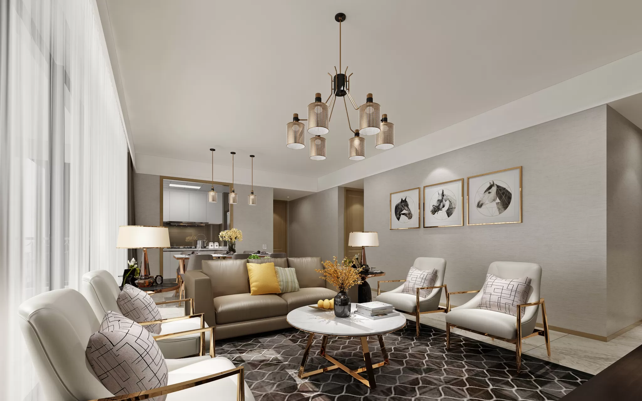 LIVING ROOM - MODERN STYLE - 636