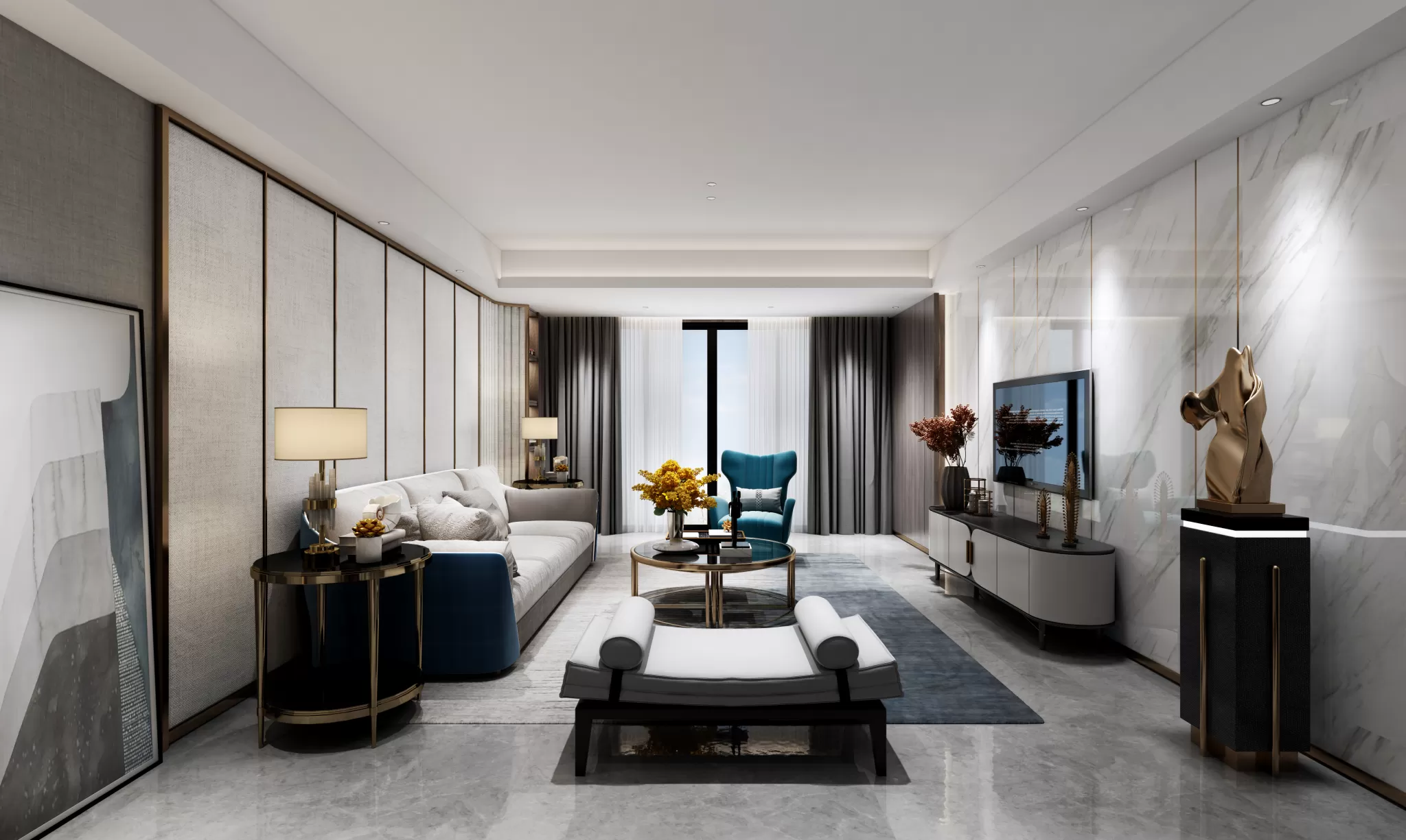 LIVING ROOM - MODERN STYLE - 644