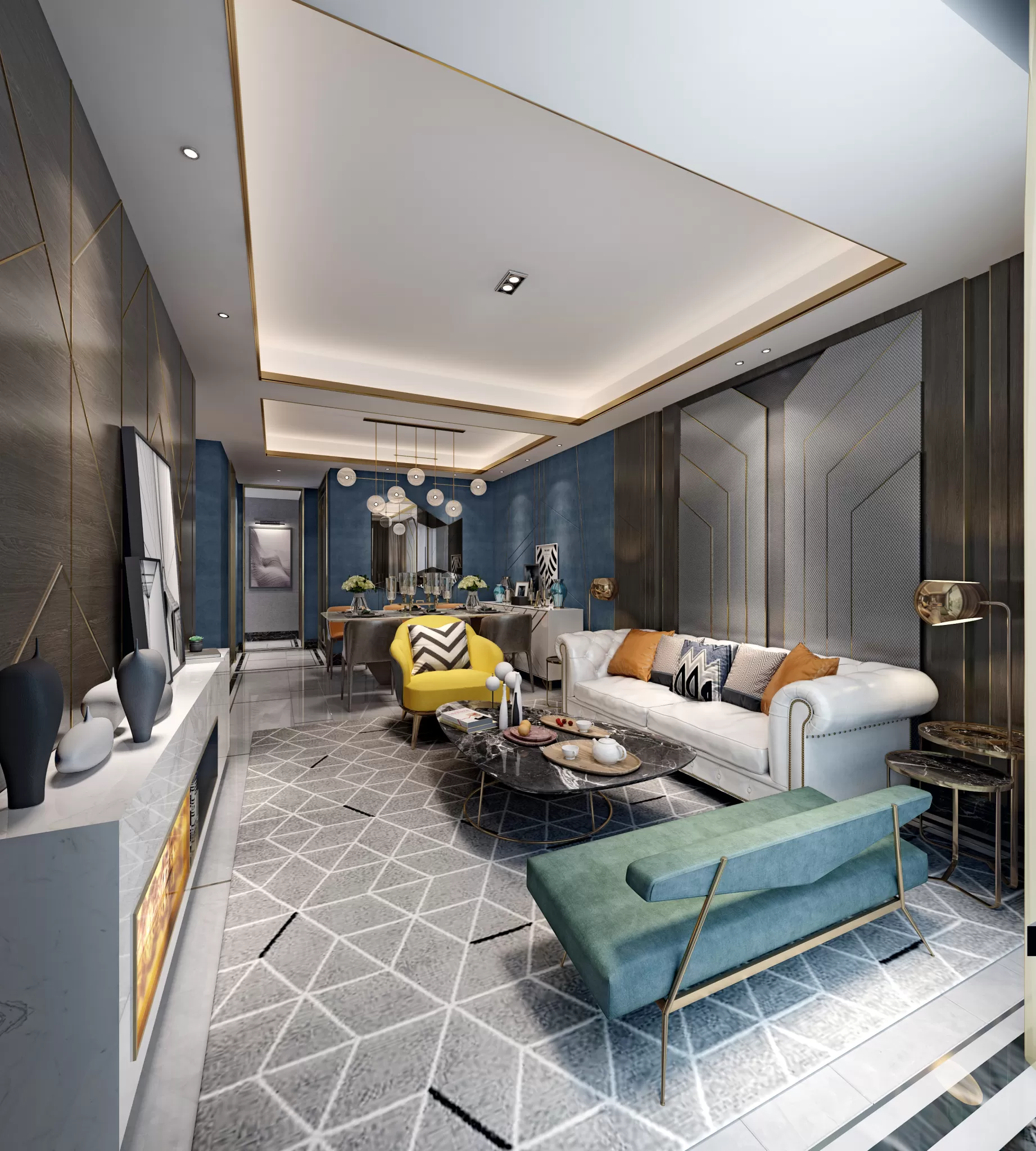 LIVING ROOM - MODERN STYLE - 667