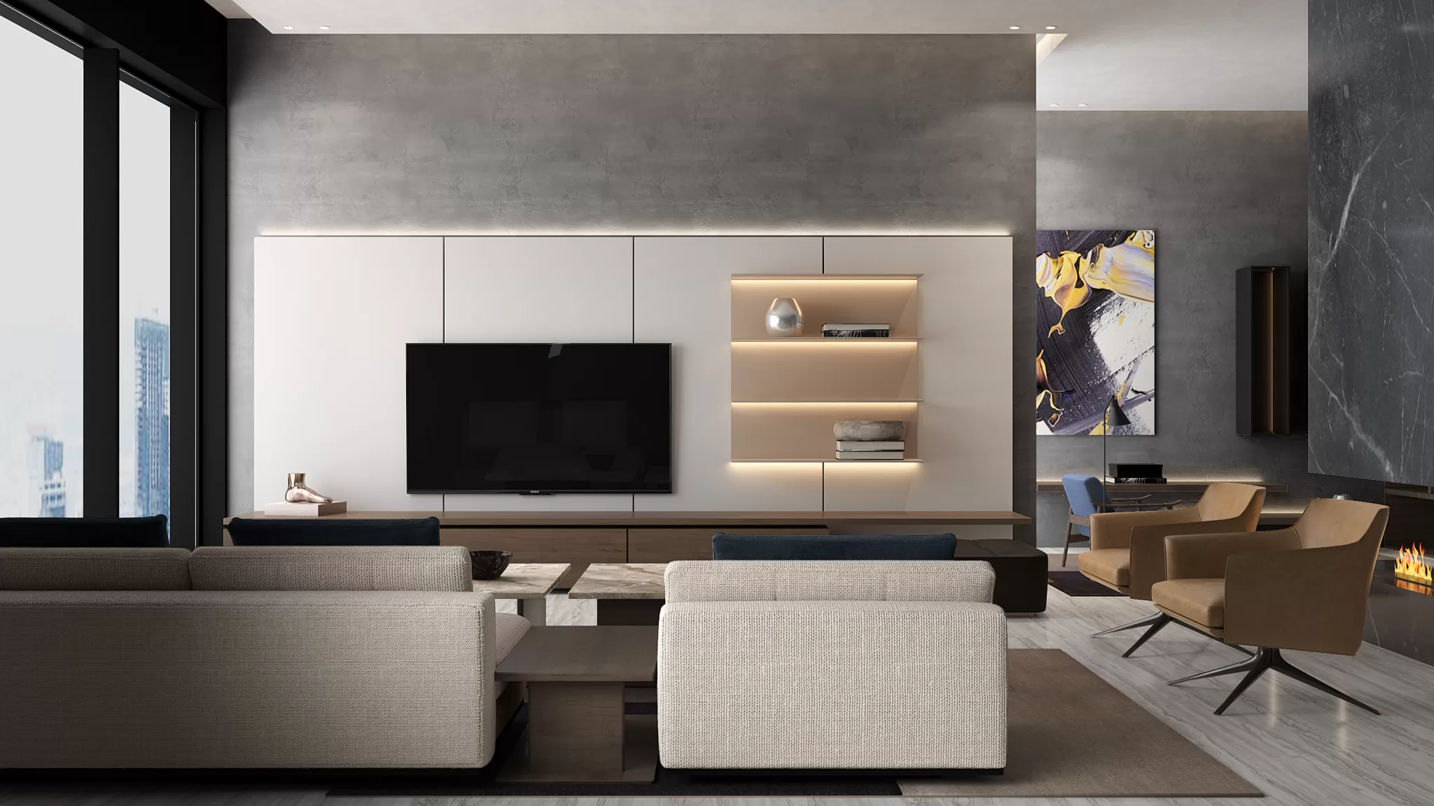 LIVING ROOM - MODERN STYLE - 705