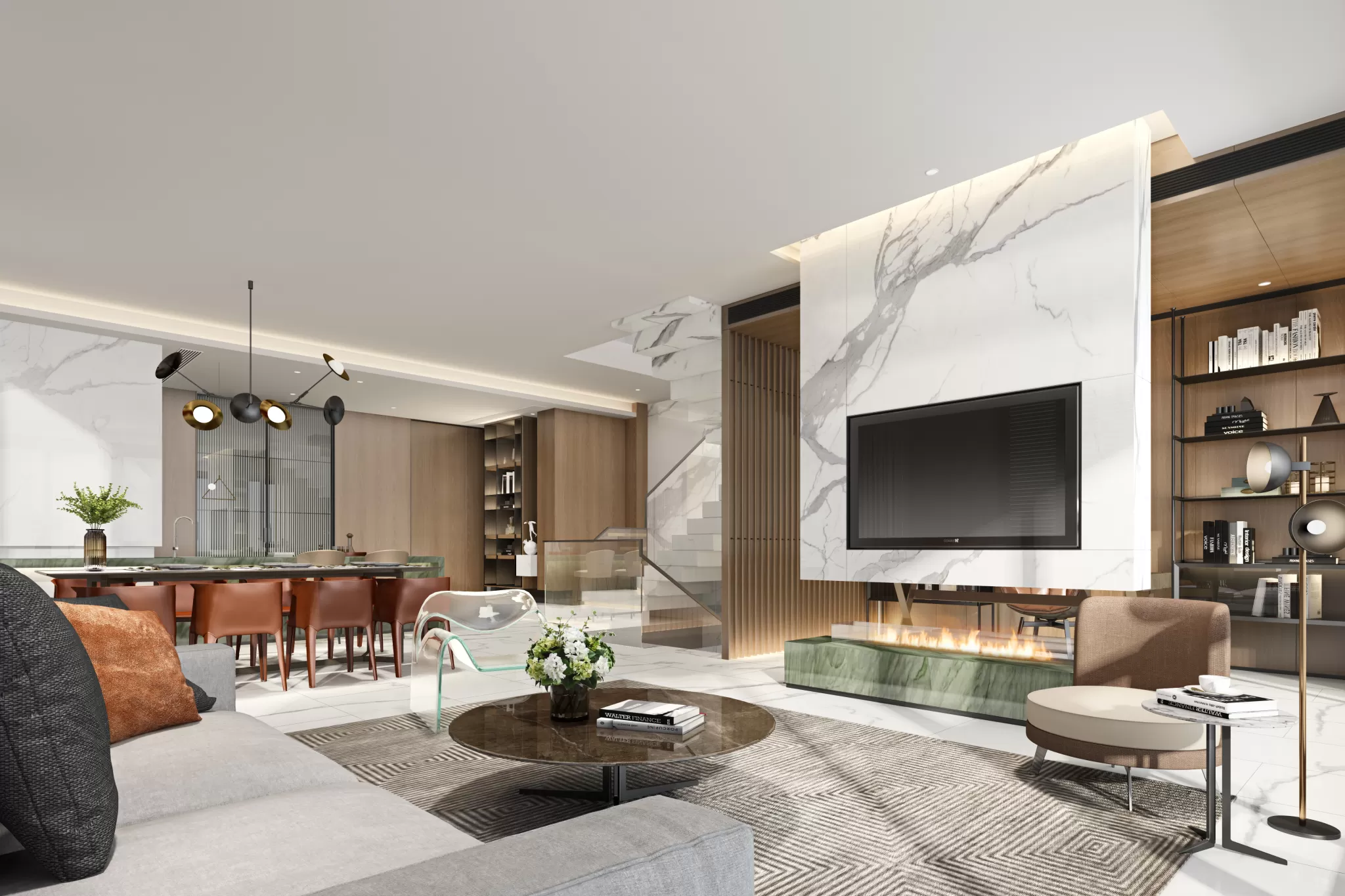 LIVING ROOM - MODERN STYLE - 729