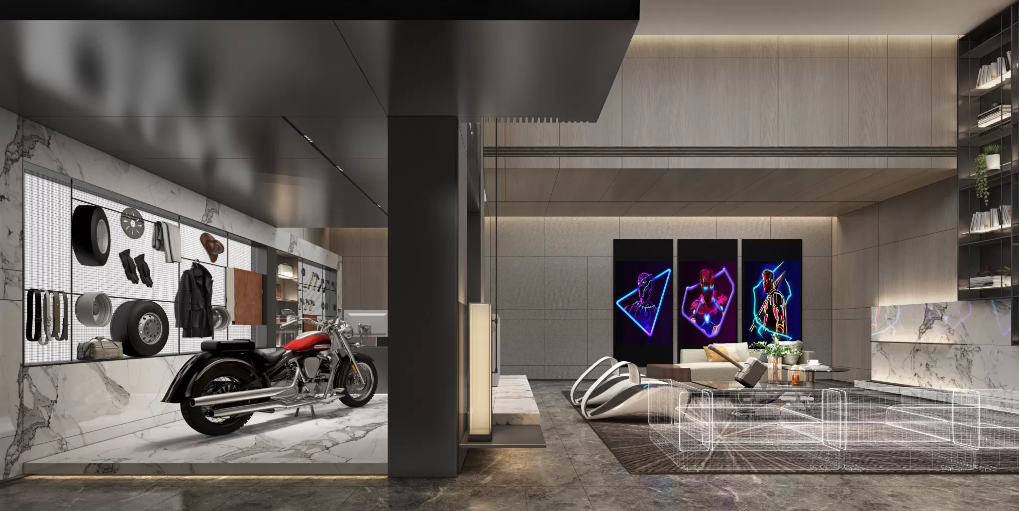 LIVING ROOM - MODERN STYLE - 733