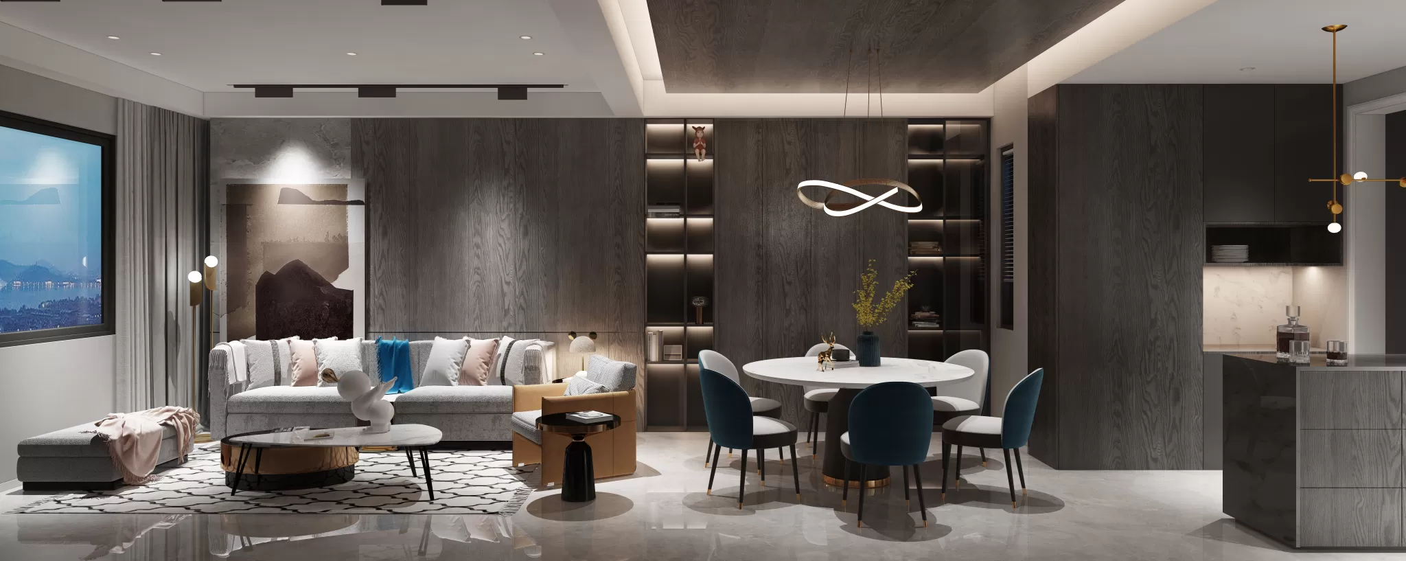 LIVING ROOM - MODERN STYLE - 744