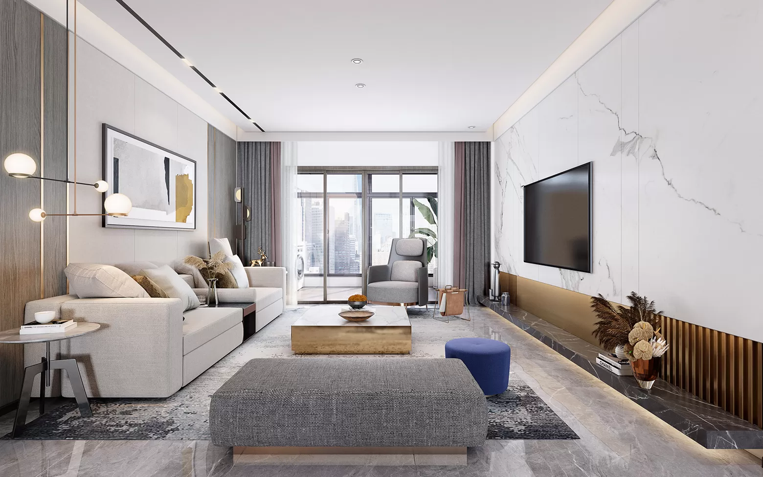 LIVING ROOM - MODERN STYLE - 748