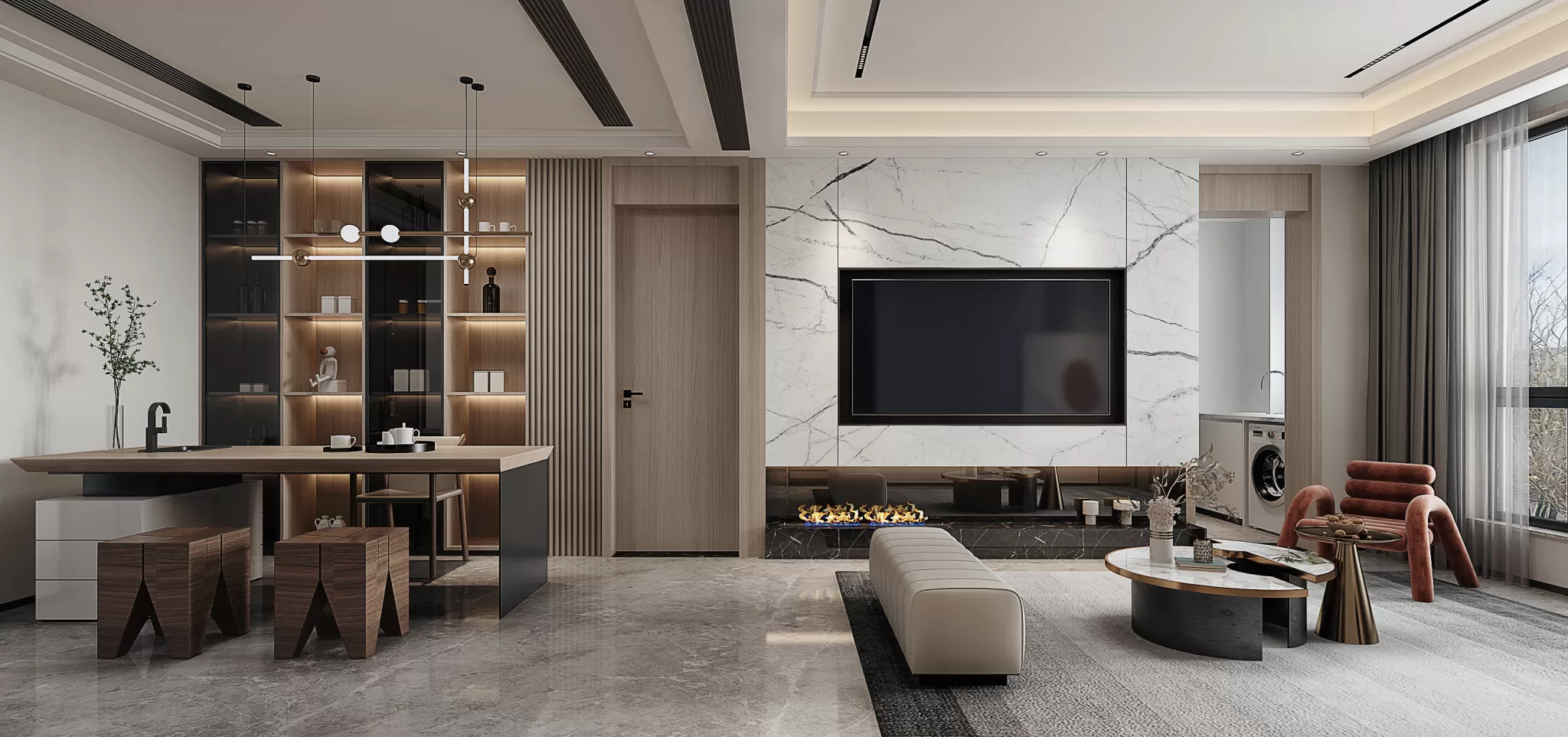 LIVING ROOM - MODERN STYLE - 793