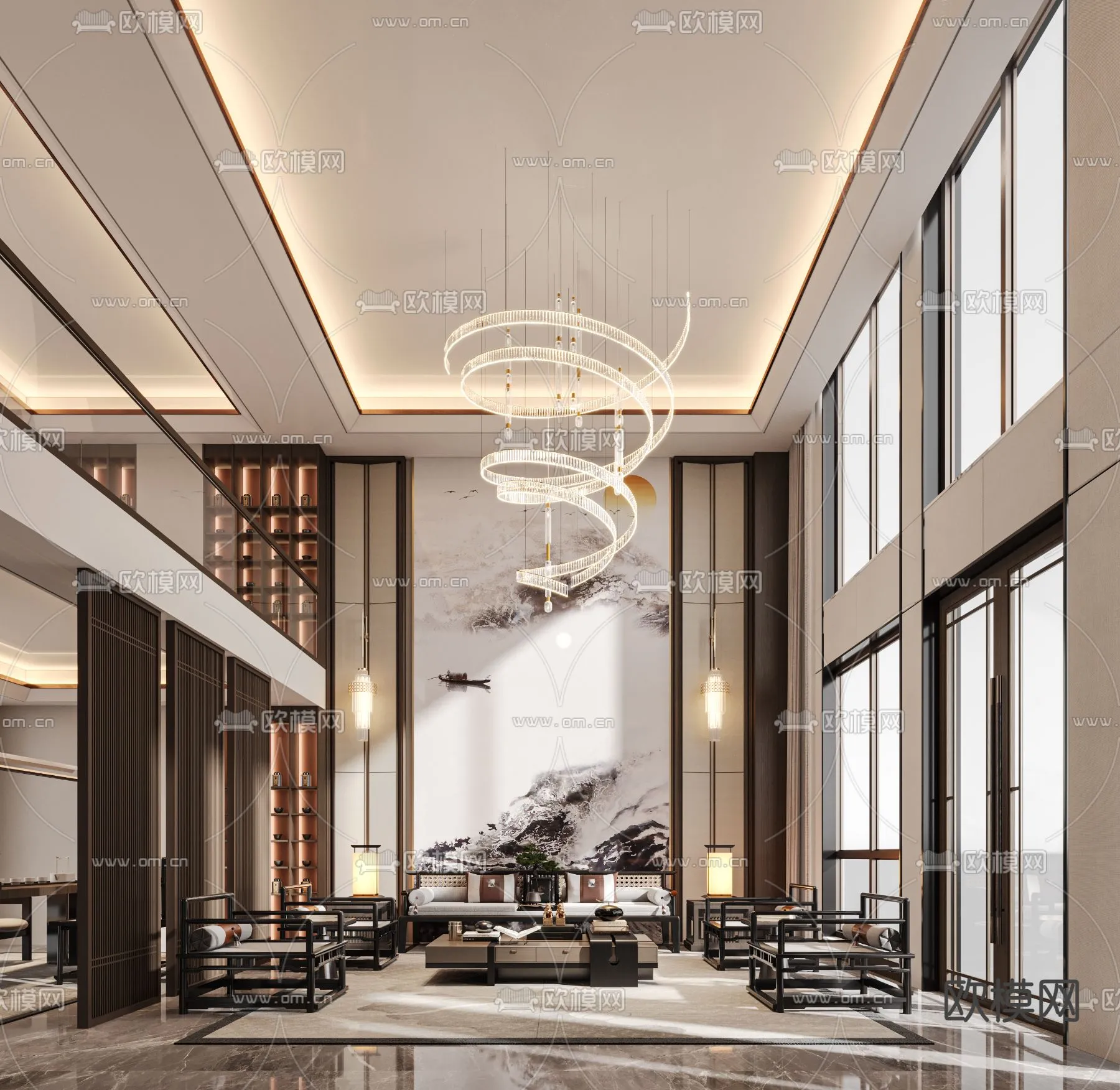 LIVING ROOM - MODERN STYLE - VRAY / CORONA - 3D MODEL - 2016