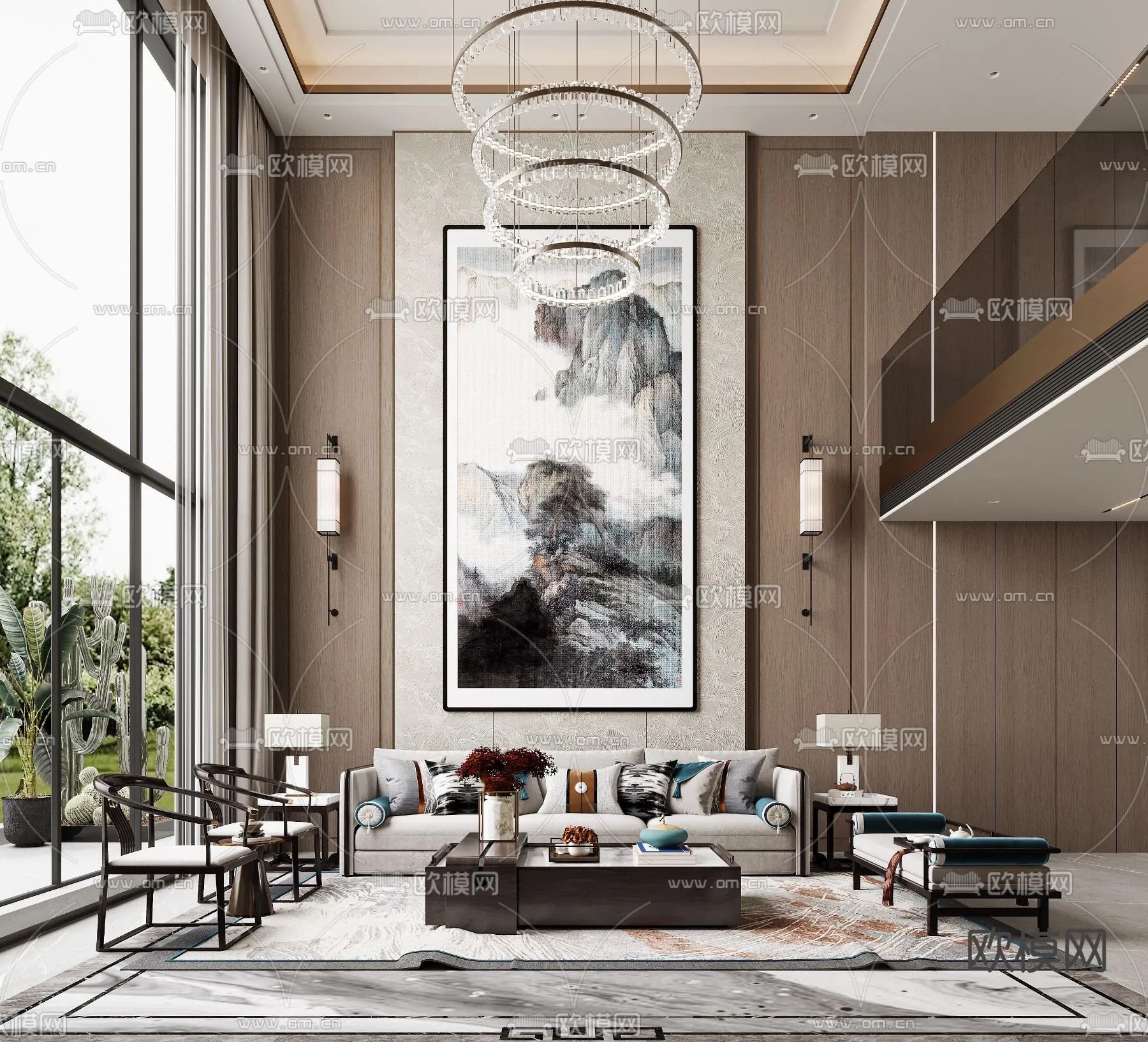 LIVING ROOM - MODERN STYLE - VRAY / CORONA - 3D MODEL - 2026