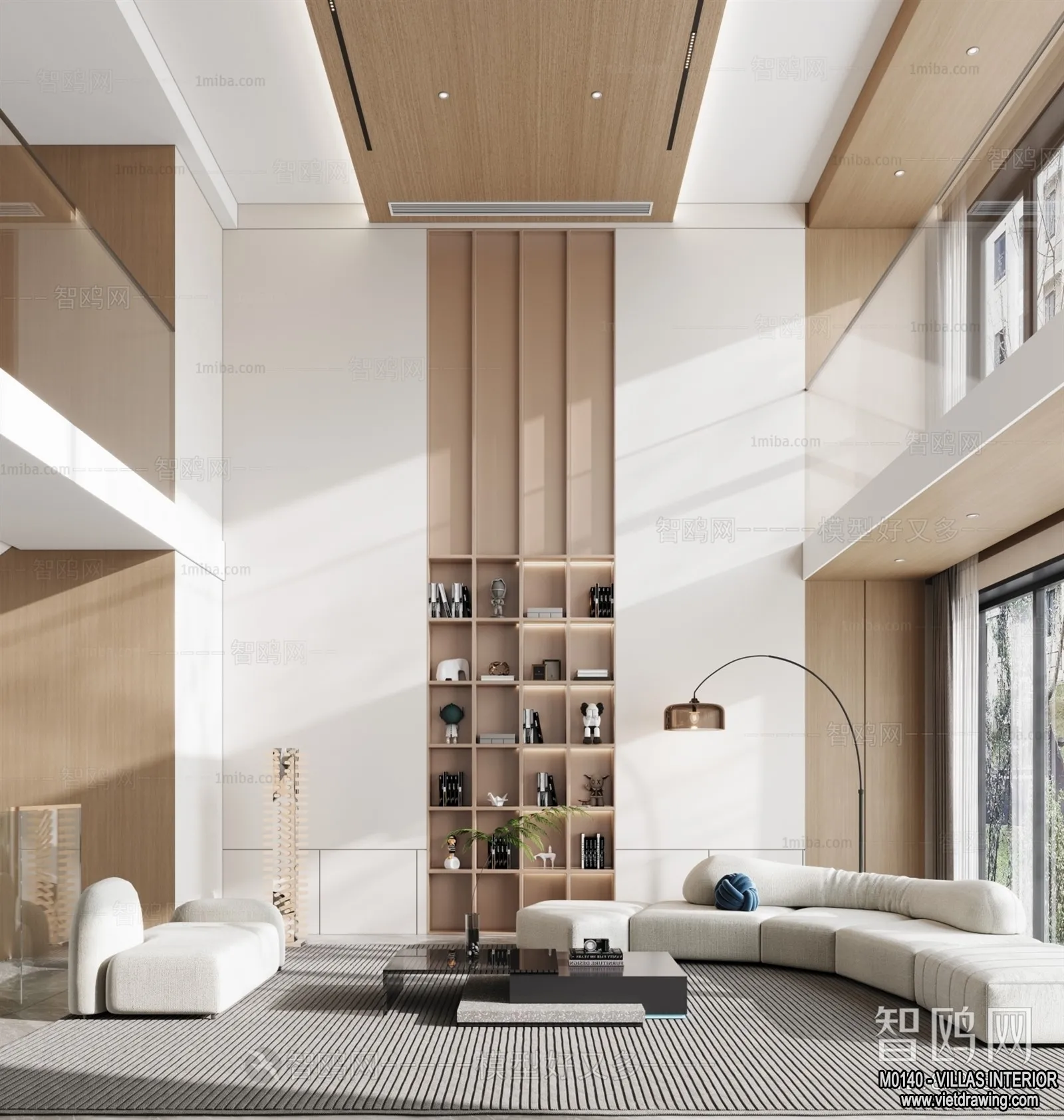 Living Room - Villas 3D Interior Scene - 3D Models - 018