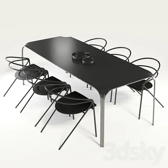 livingdivani Brasilia George's chair 3D Model