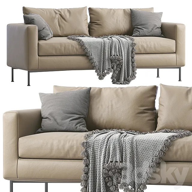 Livingdivani Leather Sofa Box 3DModel