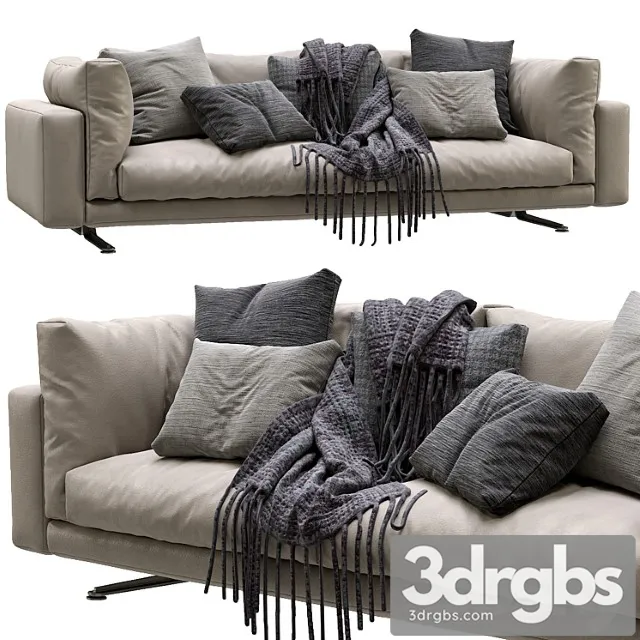 Livingdivani Leather Sofa Floyd Hi 3D Model Free