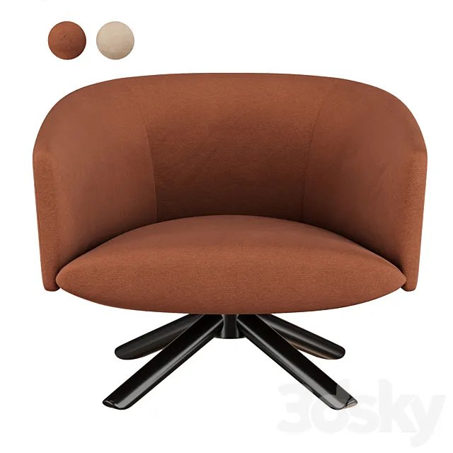 livre armchairs by Gallotti & Radice 3D Model