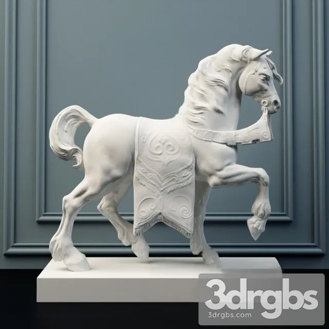 Lladro A Regal Steed 3D Model Free