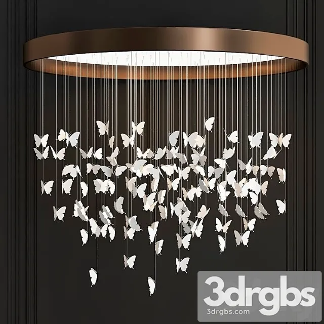 Lladro Chandelier Niagara 1 3D Model Free