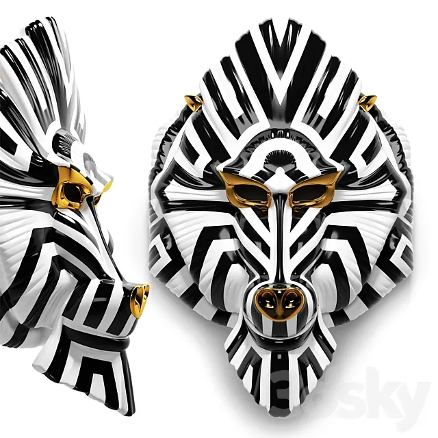 Lladro mandrill mask 3DModel